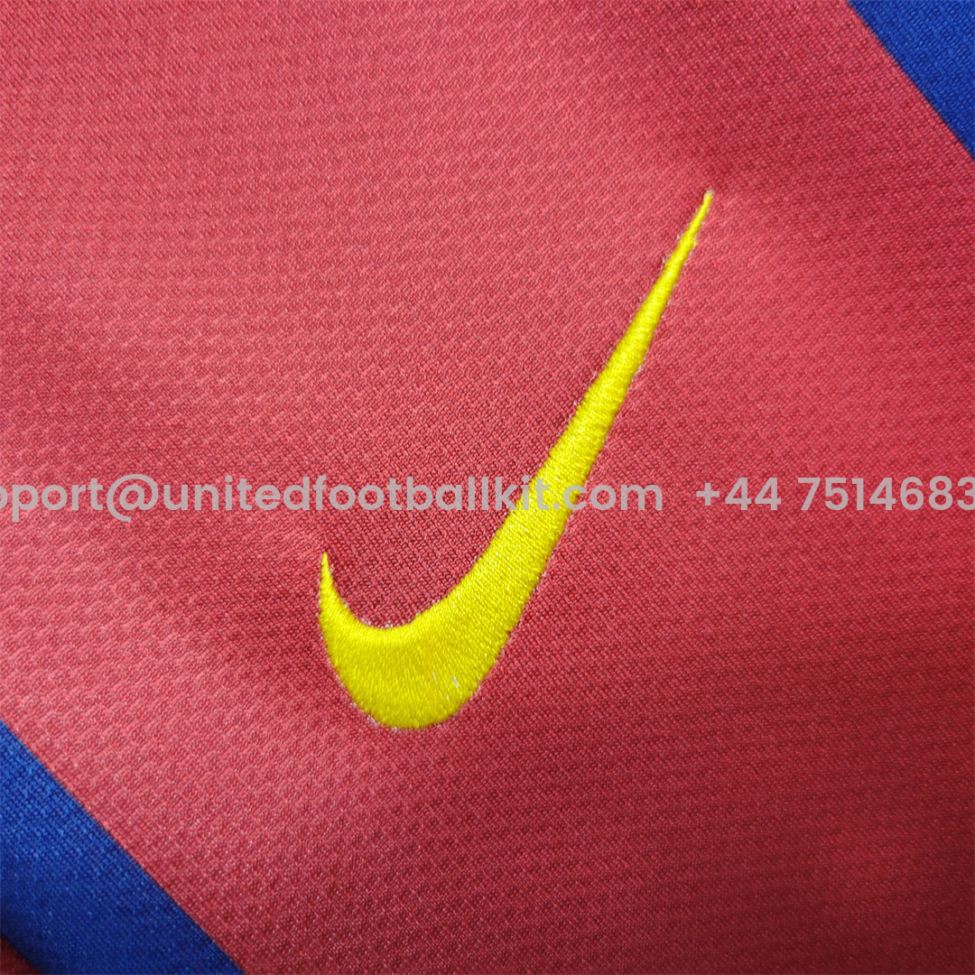 Unitedfootballkit.com | Retro Barcelona 07-08 Home Stadium Jersey -Customize Name, Number and Patch | Worldwide Shipping