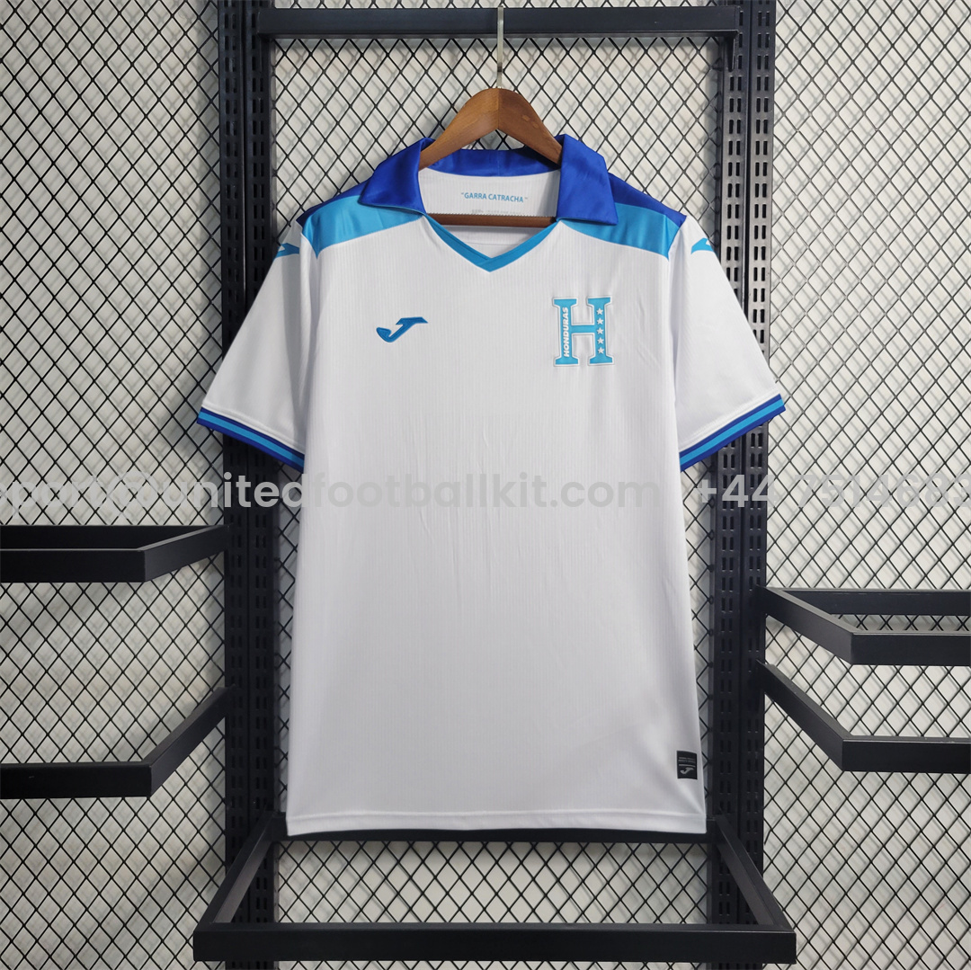 Unitedfootballkit.com | Honduras 2023 Home Stadium Jersey - Fans Version -Customize Name, Number and Patch | Worldwide Shipping