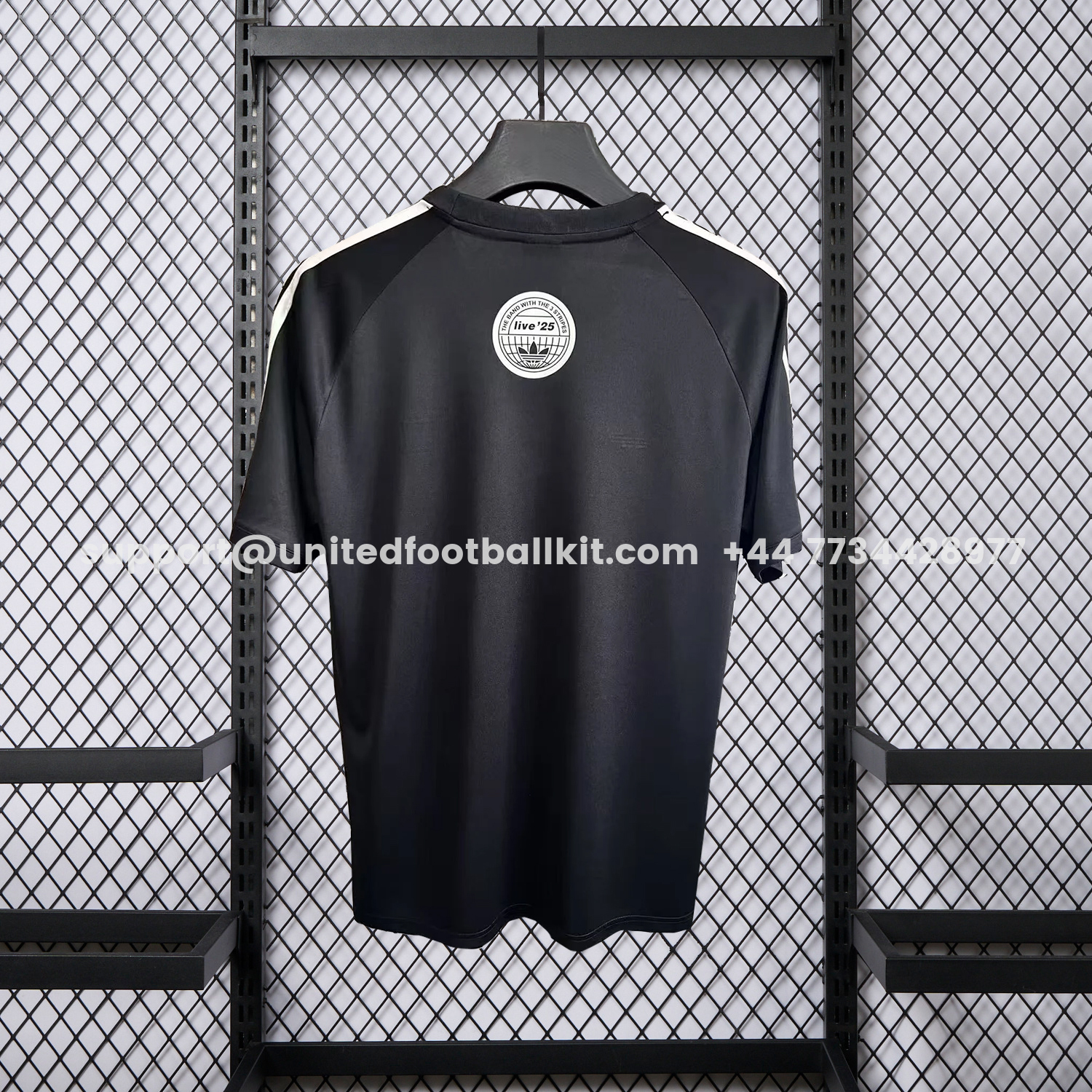 Unitedfootballkit.com | Adidas 25-26 Oasis Originals Tour Black Jersey - Fans Version -Customize Name, Number and Patch | Worldwide Shipping
