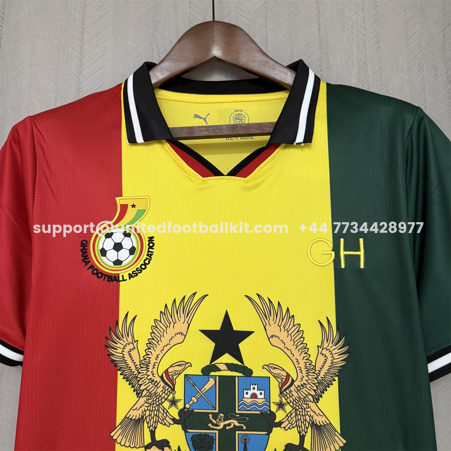 Unitedfootballkit.com | Ghana 2026 Red Yellow Green Jersey - Fans Version -Customize Name, Number and Patch | Worldwide Shipping