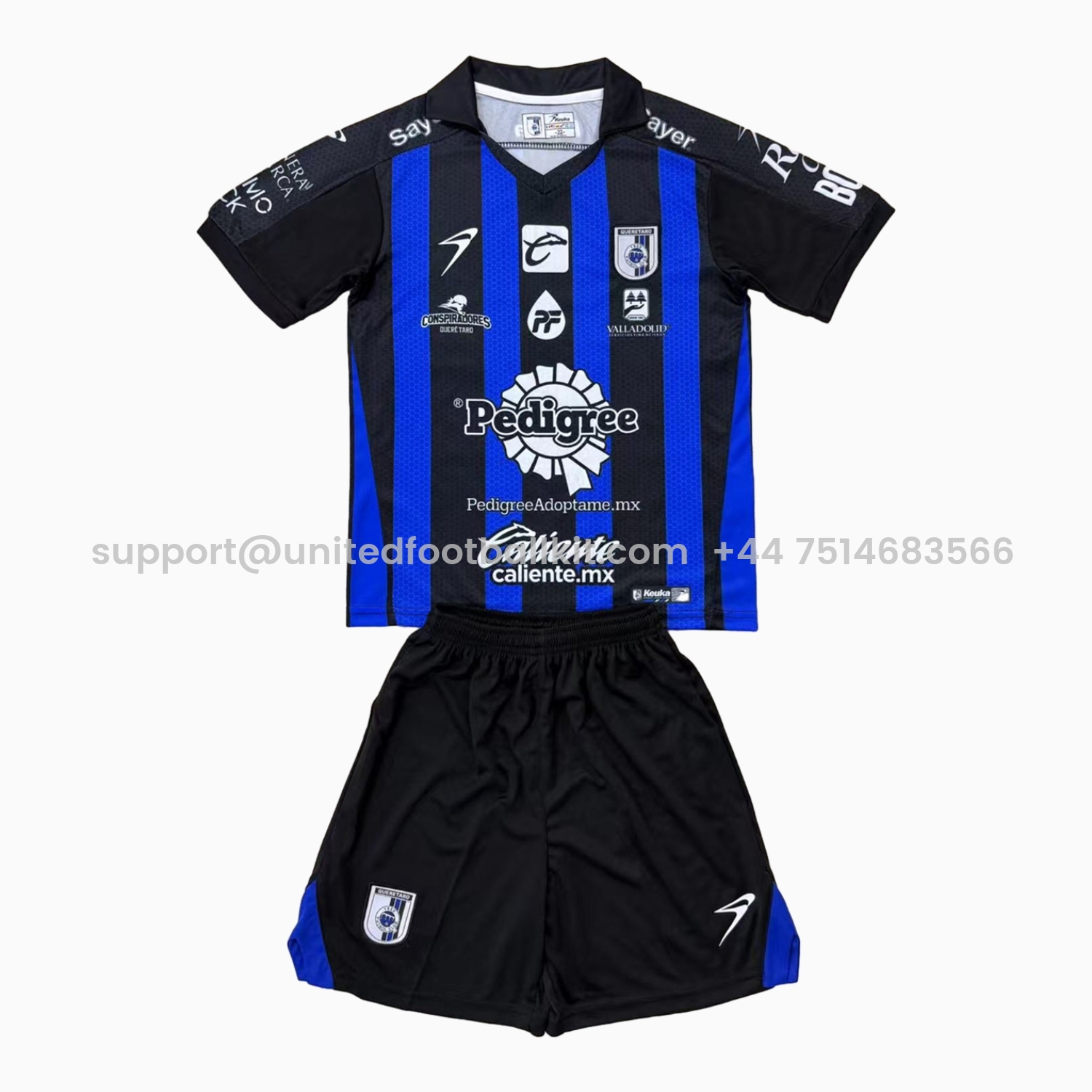 Unitedfootballkit.com | Querétaro 24-25 Home Kids Kit -Customize Name, Number and Patch | Worldwide Shipping