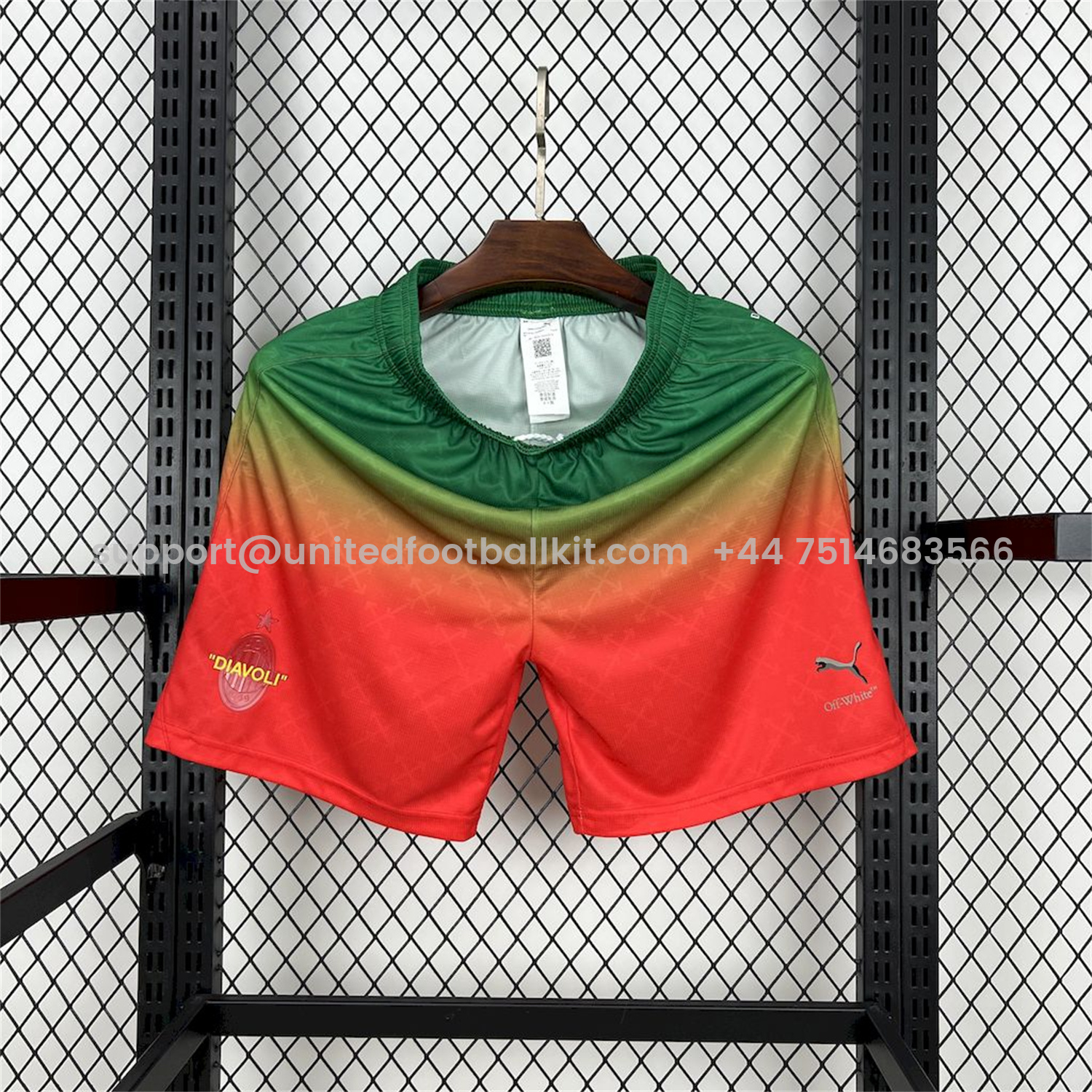 Unitedfootballkit.com | AC Milan 24-25 Fourth Red “Diavoli” Special Edition Shorts - Fans Version -Customize Name, Number and Patch | Worldwide Shipping