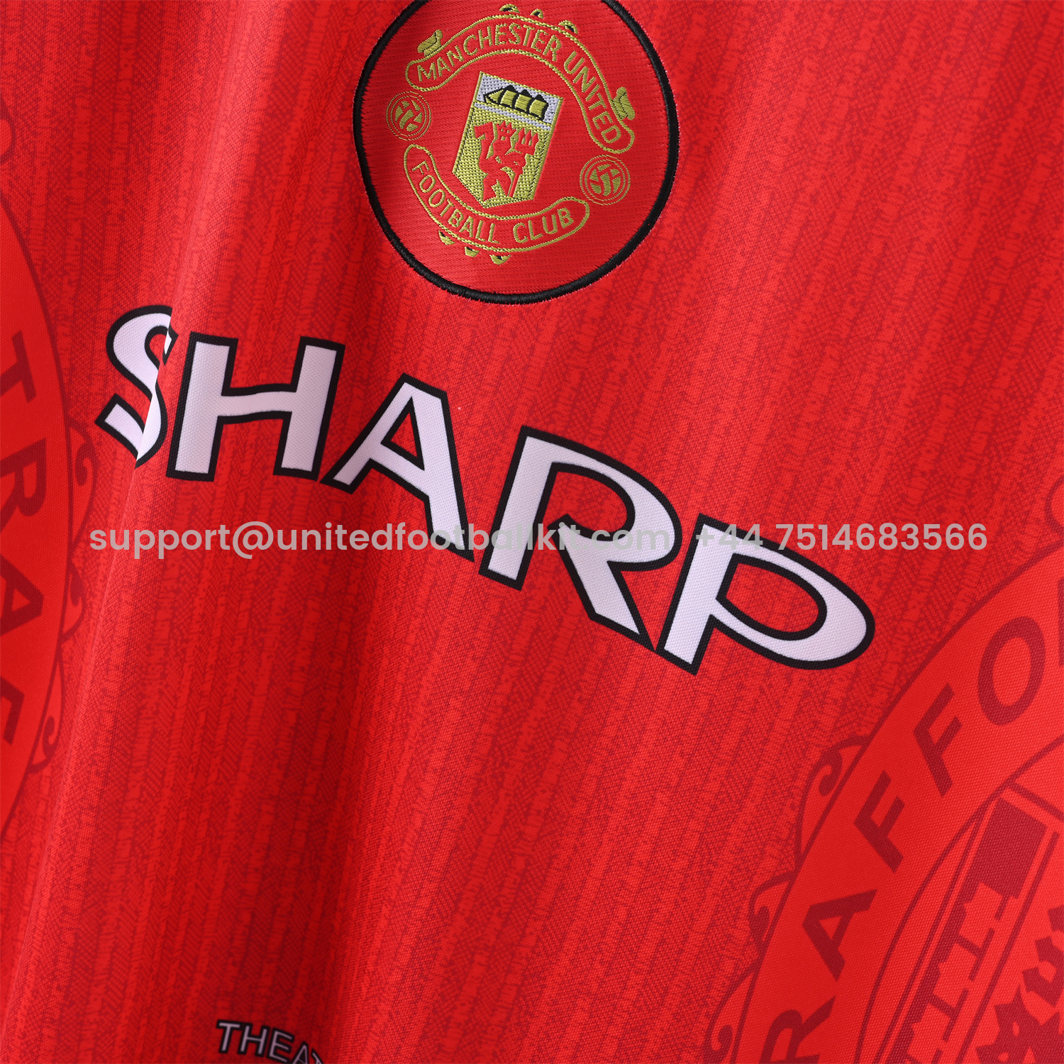 Unitedfootballkit.com | Retro Manchester United 96-97 Home Jersey -Customize Name, Number and Patch | Worldwide Shipping