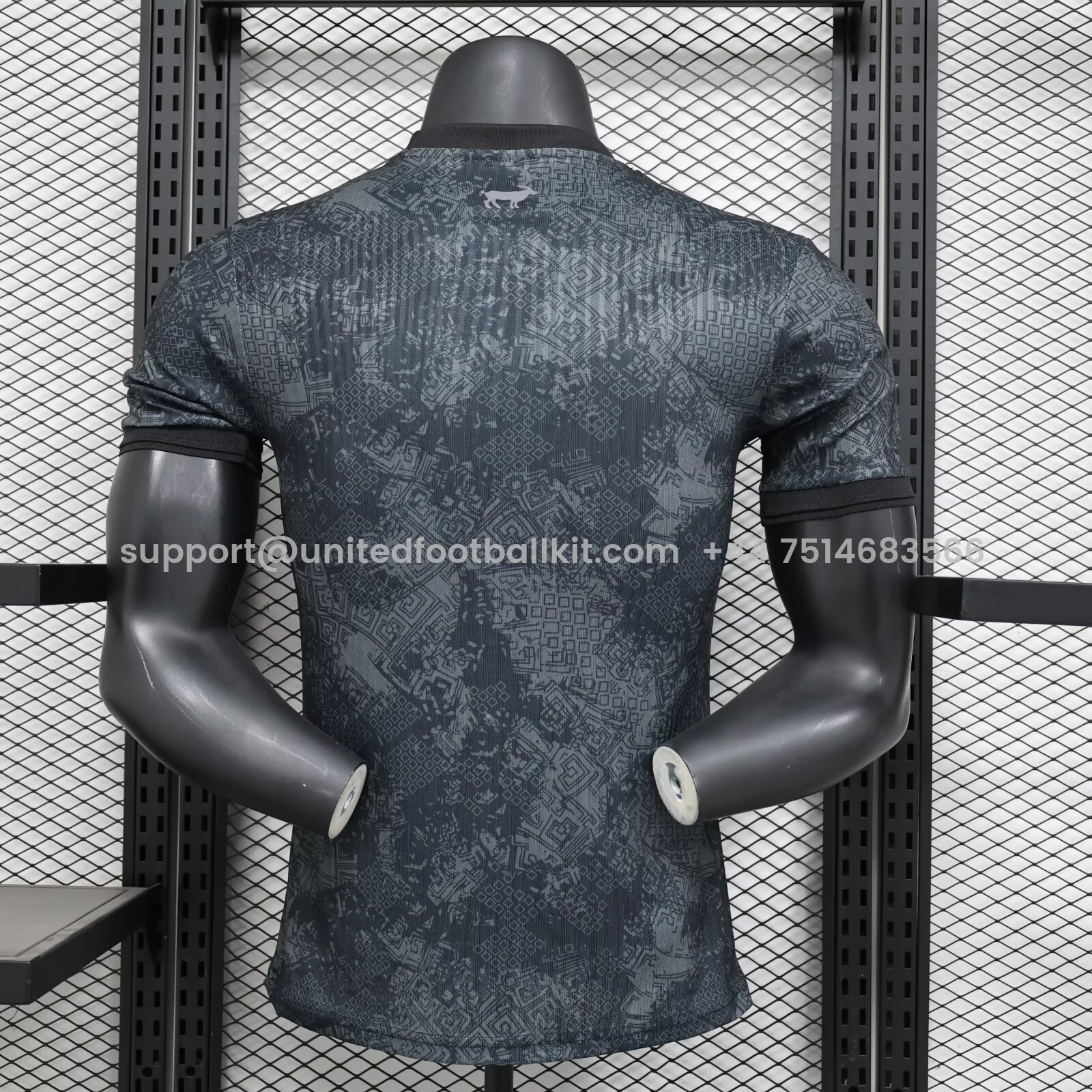 Unitedfootballkit.com | Argentina 2024-25 COMMA Messi Black Jersey - Black Version -Customize Name, Number and Patch | Worldwide Shipping