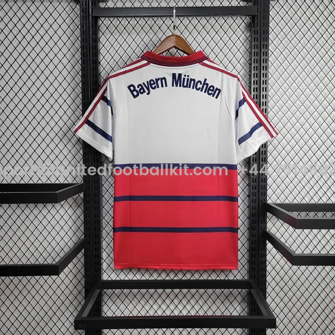 Unitedfootballkit.com | Retro Bayern Munich 1998-00 Away Jersey -Customize Name, Number and Patch | Worldwide Shipping