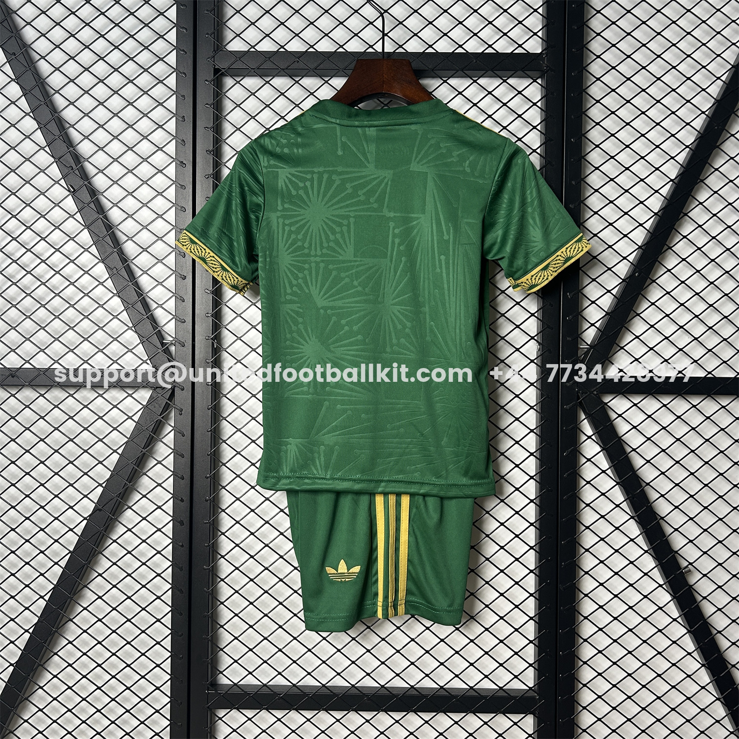 Unitedfootballkit.com | Mexico 2025 Gold Cup Green Kids Kit -Customize Name, Number and Patch | Worldwide Shipping
