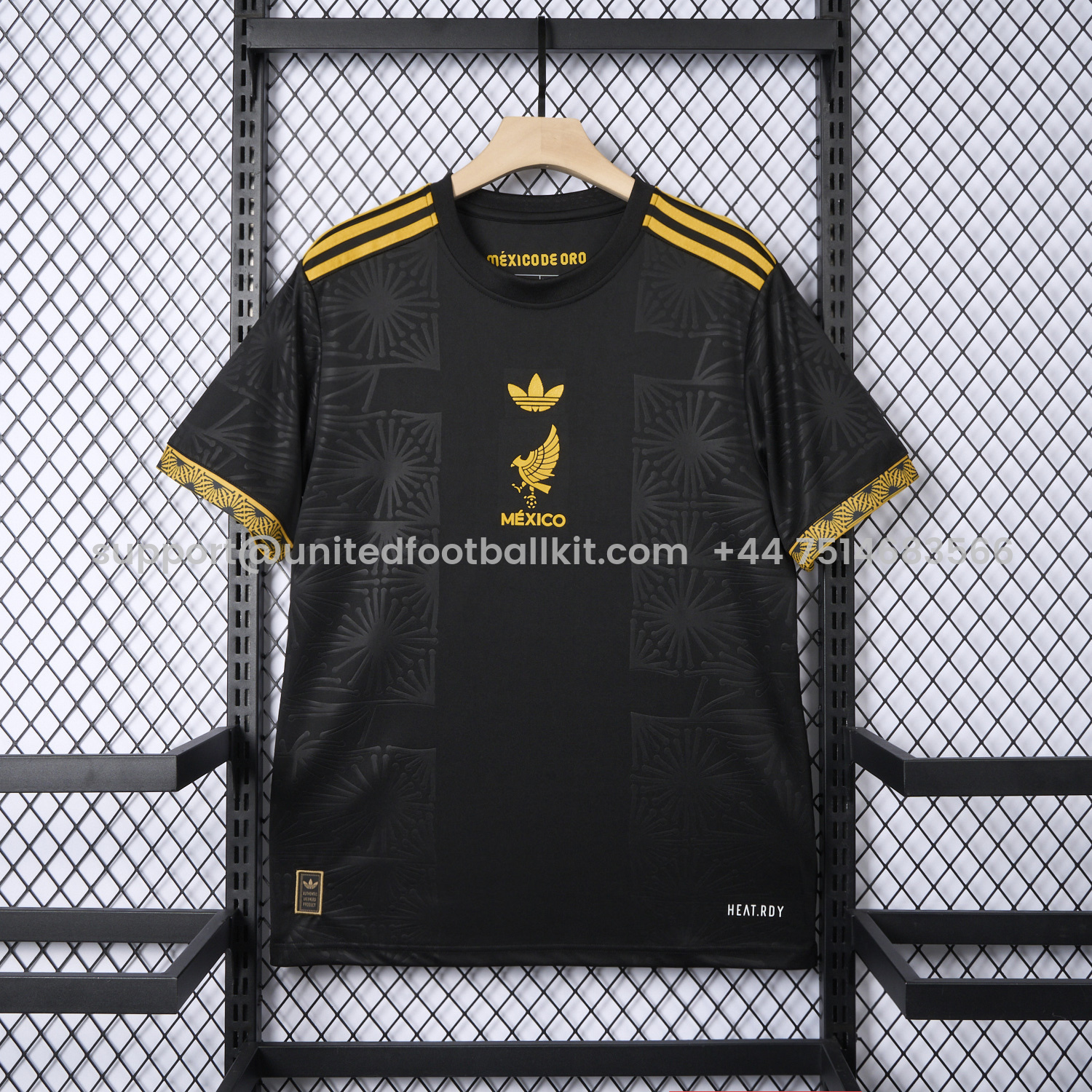 Unitedfootballkit.com | Mexico 2025 Gold Cup Home Black Jersey - Fans Version -Customize Name, Number and Patch | Worldwide Shipping