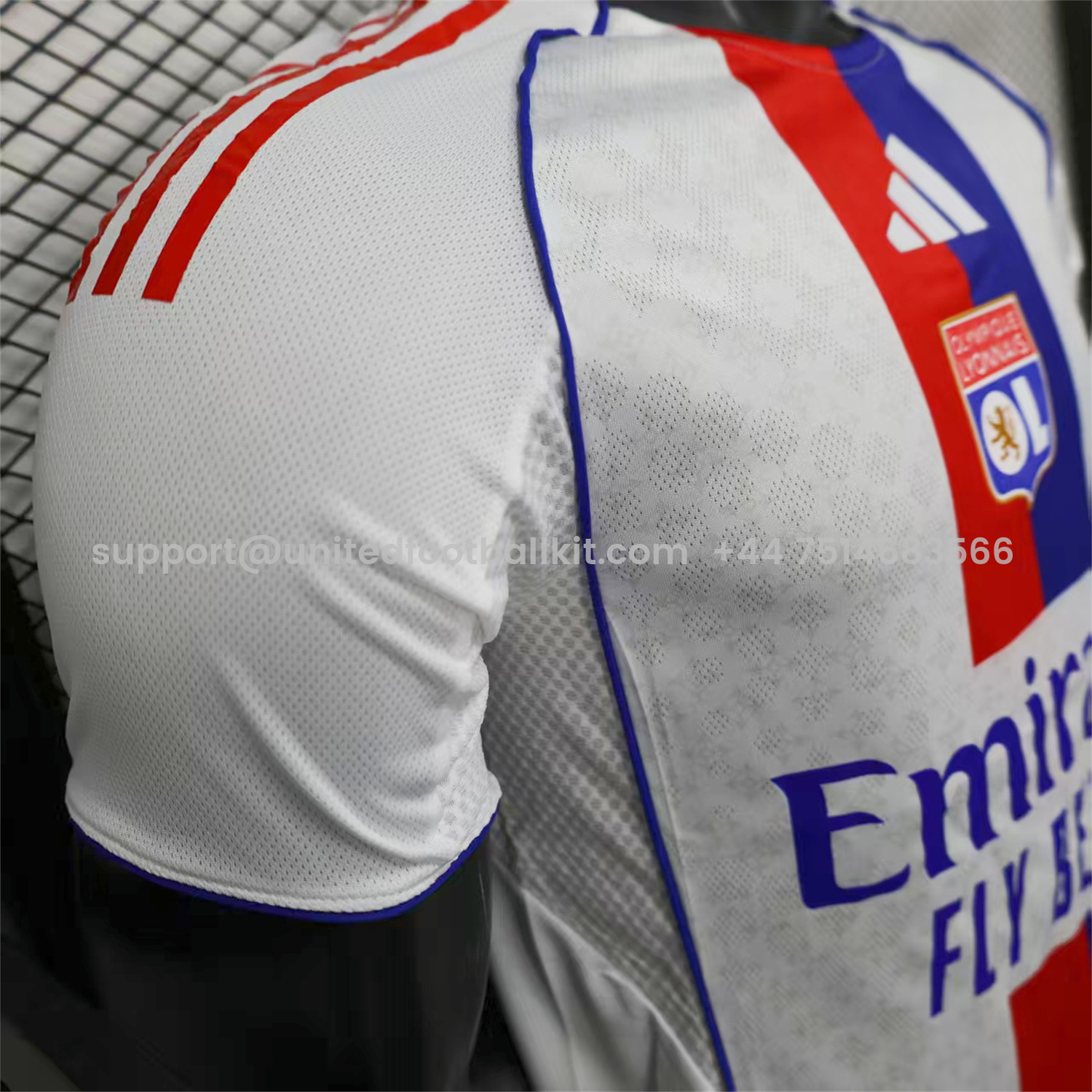 Unitedfootballkit.com | Olympique Lyonnais Lyon 25-26 Home White Jersey - Player Version -Customize Name, Number and Patch | Worldwide Shipping