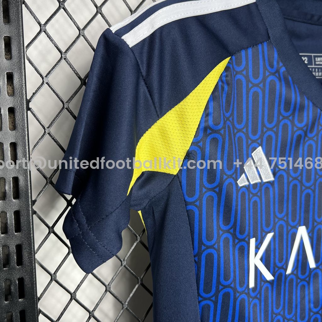 Unitedfootballkit.com | Al Nassr Riyadh Victory 24-25 Away Kids Kit -Customize Name, Number and Patch | Worldwide Shipping