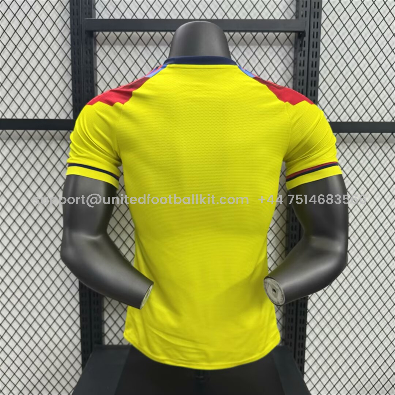 Unitedfootballkit.com | Club América 25-26 Blue and Red V-Shaped Camouflage Yellow Jersey - Player Version -Customize Name, Number and Patch | Worldwide Shipping