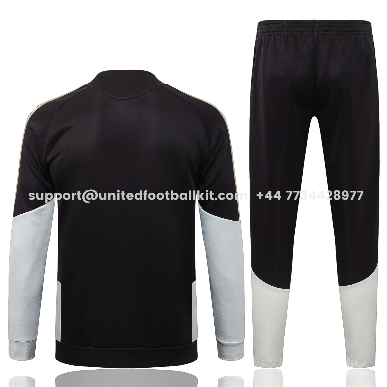 Unitedfootballkit.com | Flamengo 2026 Jacket Training Tracksuit - Black With White Jackets & Pants -Customize Name, Number and Patch | Worldwide Shipping