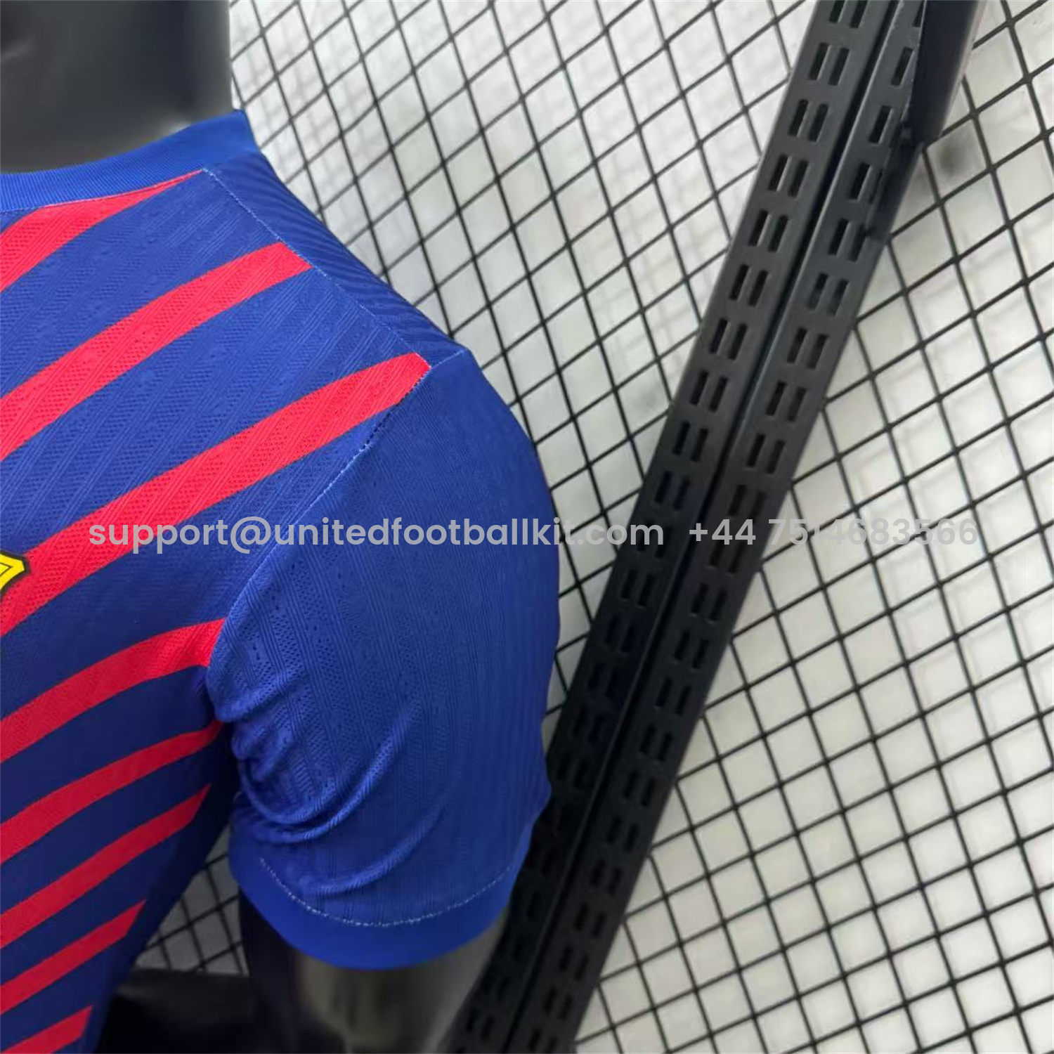 Unitedfootballkit.com | Barcelona 25-26 One Piece Red Silhouette Special Blue Jersey - Player Version -Customize Name, Number and Patch | Worldwide Shipping