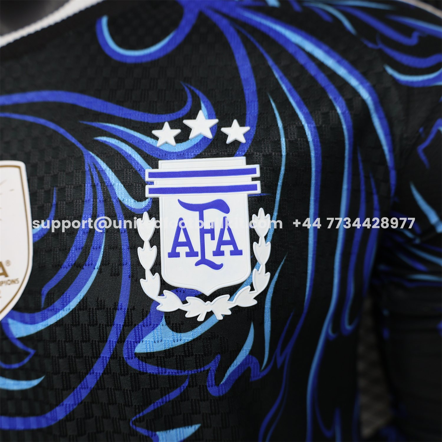 Unitedfootballkit.com | Argentina 2026 Away Deep Blue Long Sleeves Jersey - Player Version -Customize Name, Number and Patch | Worldwide Shipping