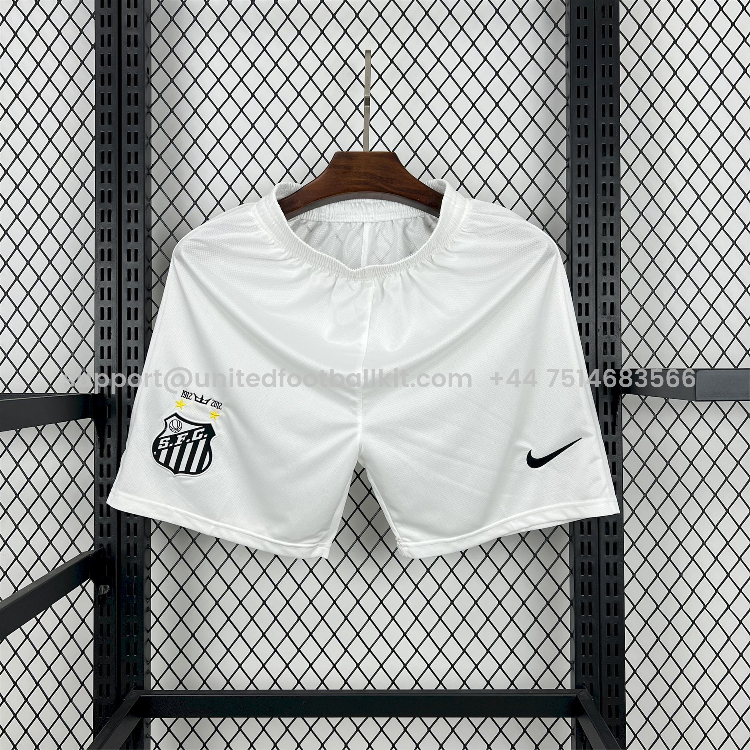 Unitedfootballkit.com | Retro Santos 2012 Home Shorts -Customize Name, Number and Patch | Worldwide Shipping