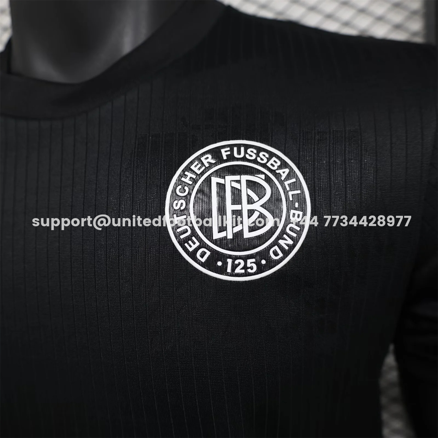 Unitedfootballkit.com | Germany 2025 Black 125-Year Anniversary Commemorative Edition Jersey - Player Version -Customize Name, Number and Patch | Worldwide Shipping