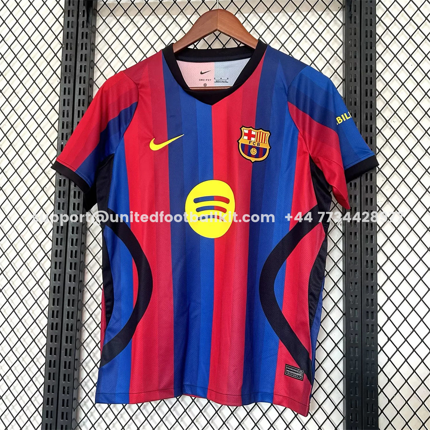 Unitedfootballkit.com | Barcelona 26-27 Home Jersey - Fans Version -Customize Name, Number and Patch | Worldwide Shipping