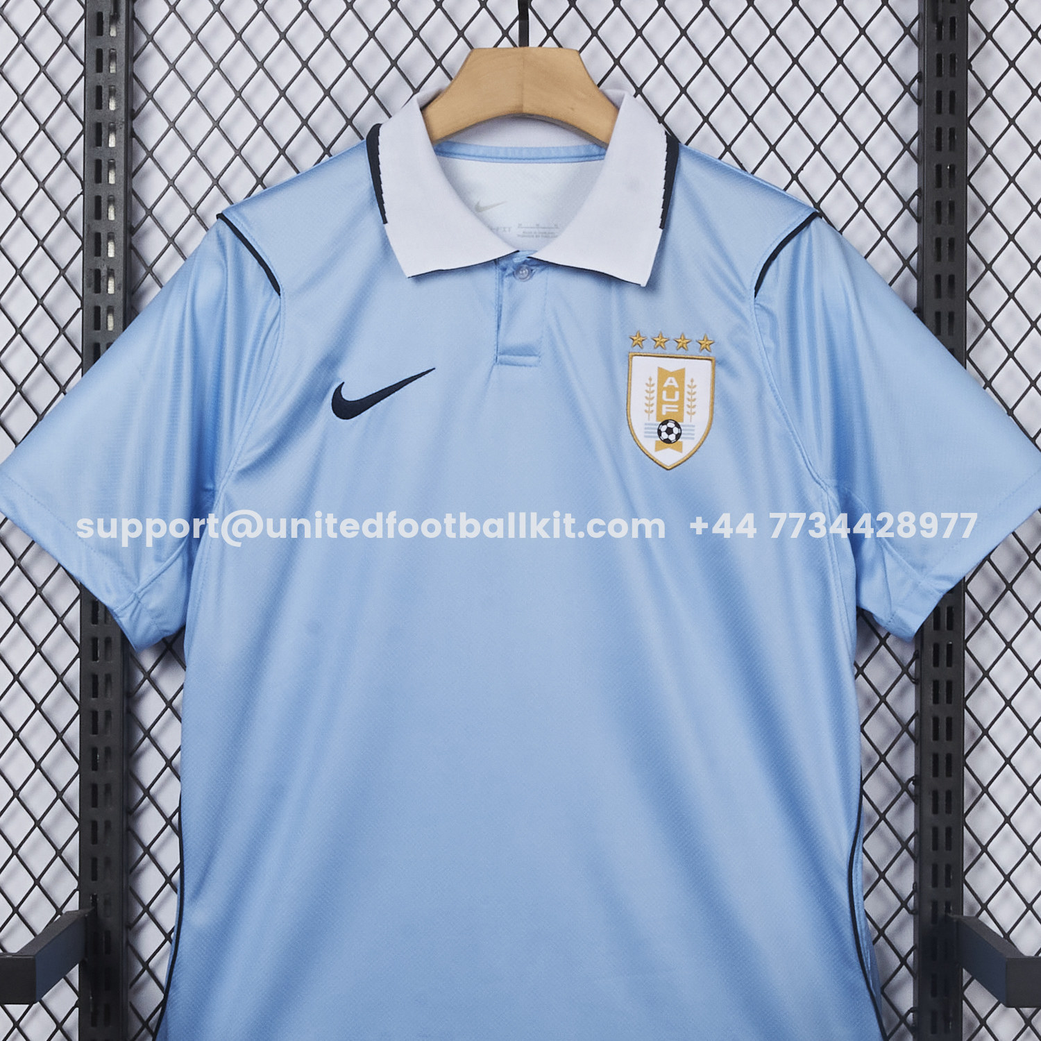 Unitedfootballkit.com | Uruguay 2026 Home Jersey - Fans Version -Customize Name, Number and Patch | Worldwide Shipping