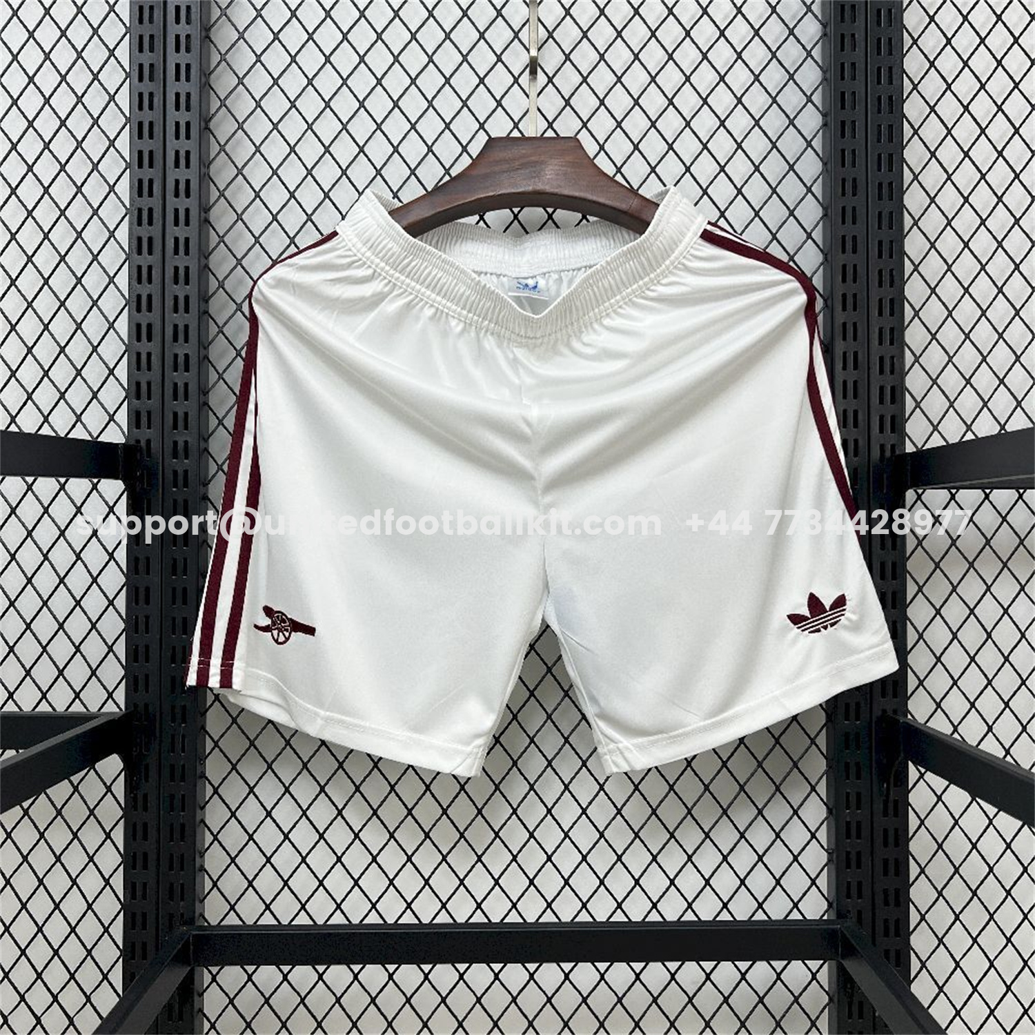 Unitedfootballkit.com | Arsenal 25-26 Third White Shorts - Fans Version -Customize Name, Number and Patch | Worldwide Shipping