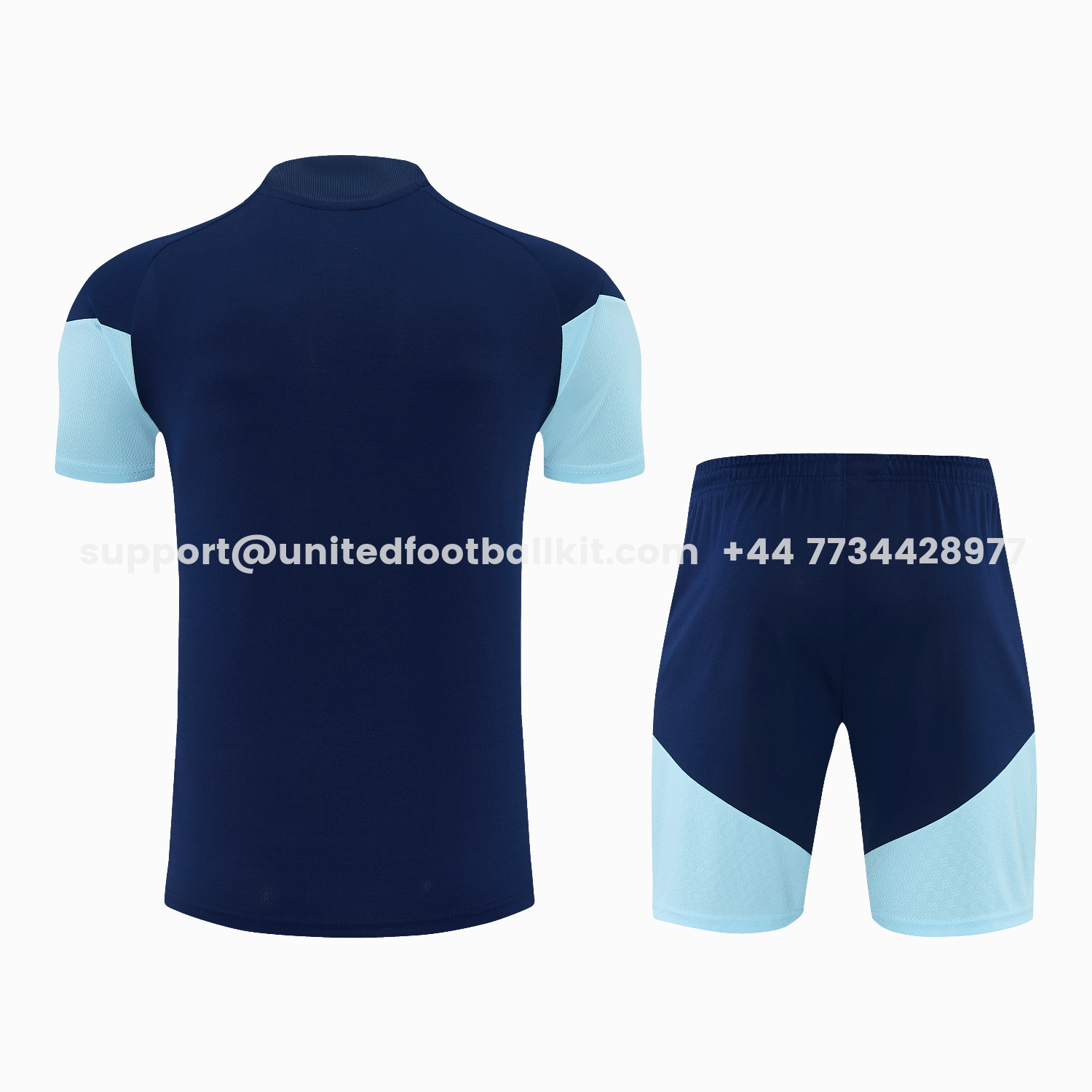 Unitedfootballkit.com | Argentina 2026 Short-Sleeve Training Set - Dark Blue Top and Shorts -Customize Name, Number and Patch | Worldwide Shipping