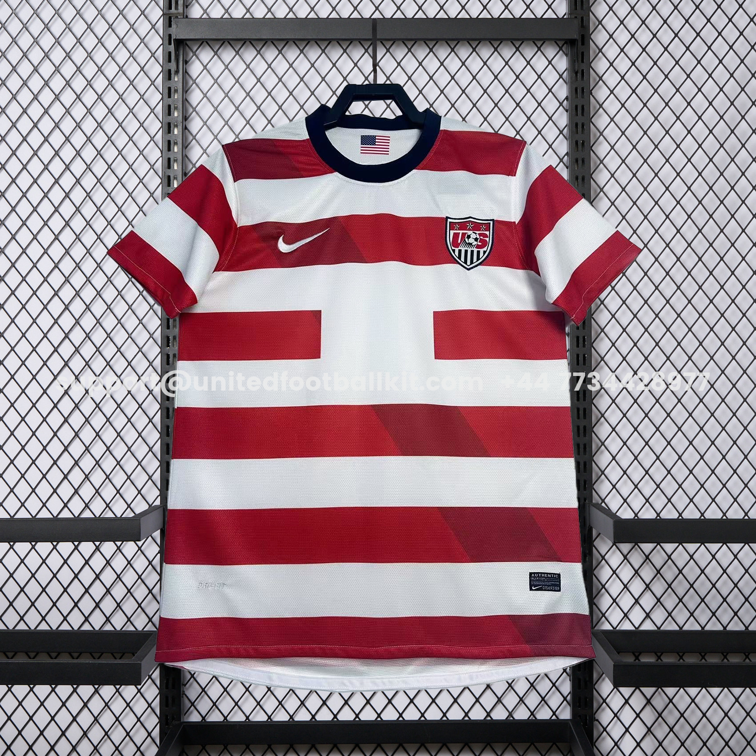 Unitedfootballkit.com | Retro United States USA 2013 Home Jersey -Customize Name, Number and Patch | Worldwide Shipping