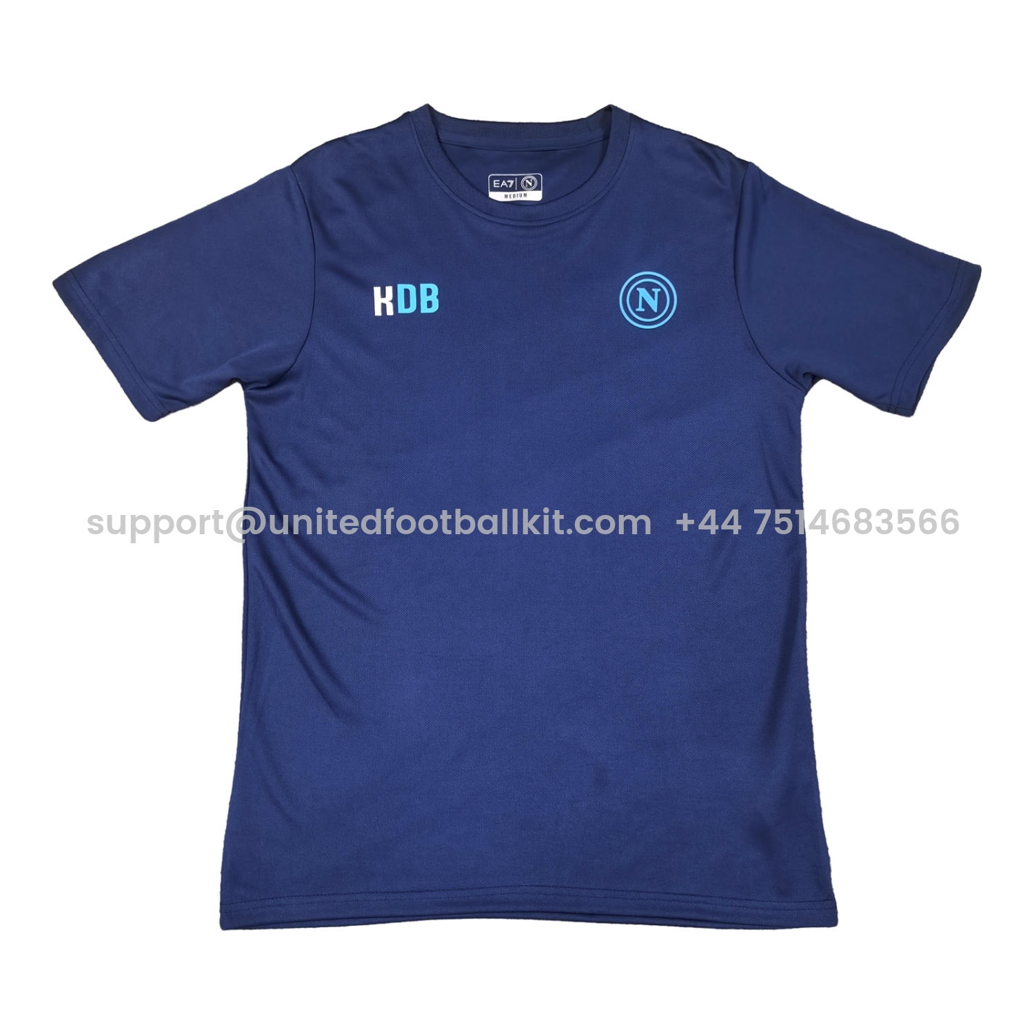 Unitedfootballkit.com | Napoli 25-26 KDB Special Commemorative Blue T-Shirt -Customize Name, Number and Patch | Worldwide Shipping