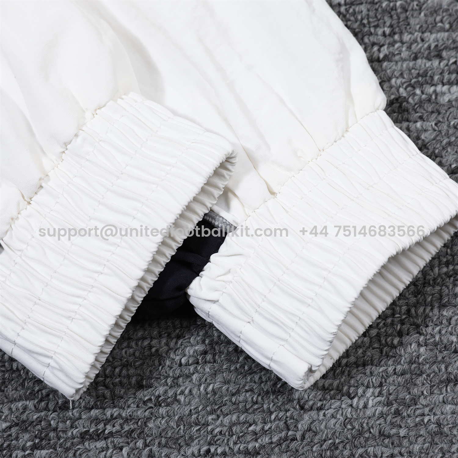 Unitedfootballkit.com | Real Madrid 24-25 Retro Style Player Windbreaker Jacket Suit - White & Orange -Customize Name, Number and Patch | Worldwide Shipping