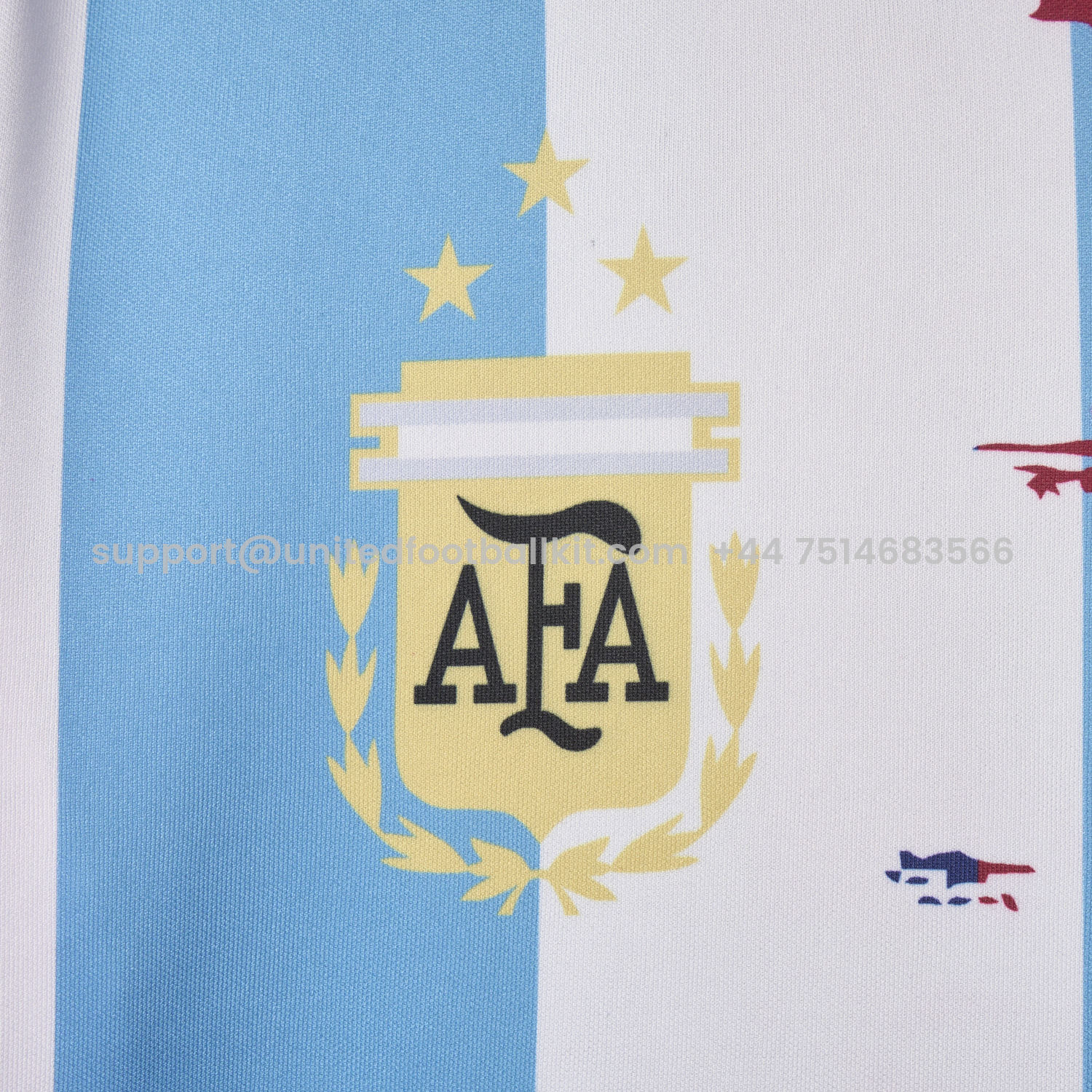 Unitedfootballkit.com | Messi Argentina & Barcelona Special Jersey - Fans Version -Customize Name, Number and Patch | Worldwide Shipping