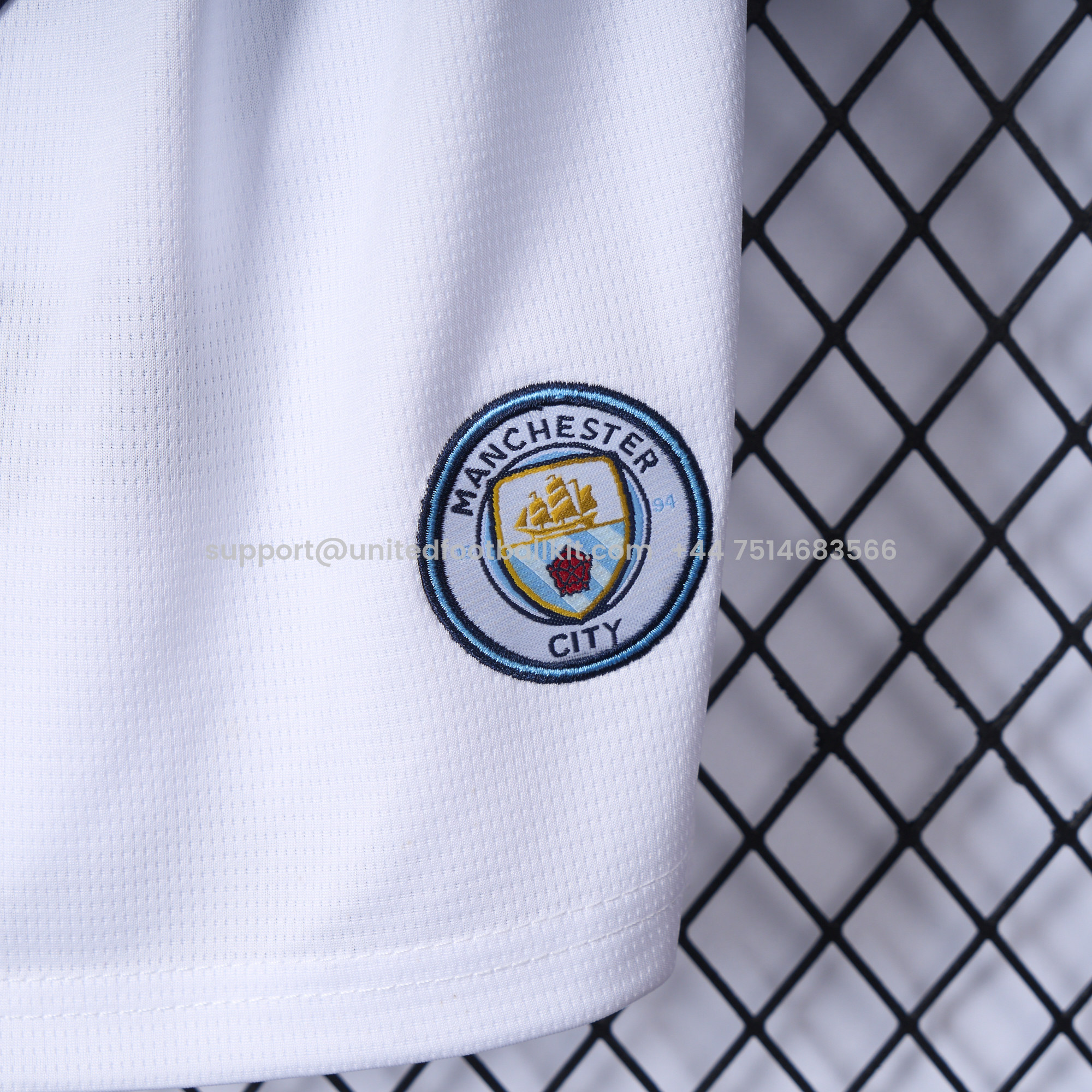 Unitedfootballkit.com | Manchester City 24-25 Home Long Sleeve Kids Kit -Customize Name, Number and Patch | Worldwide Shipping