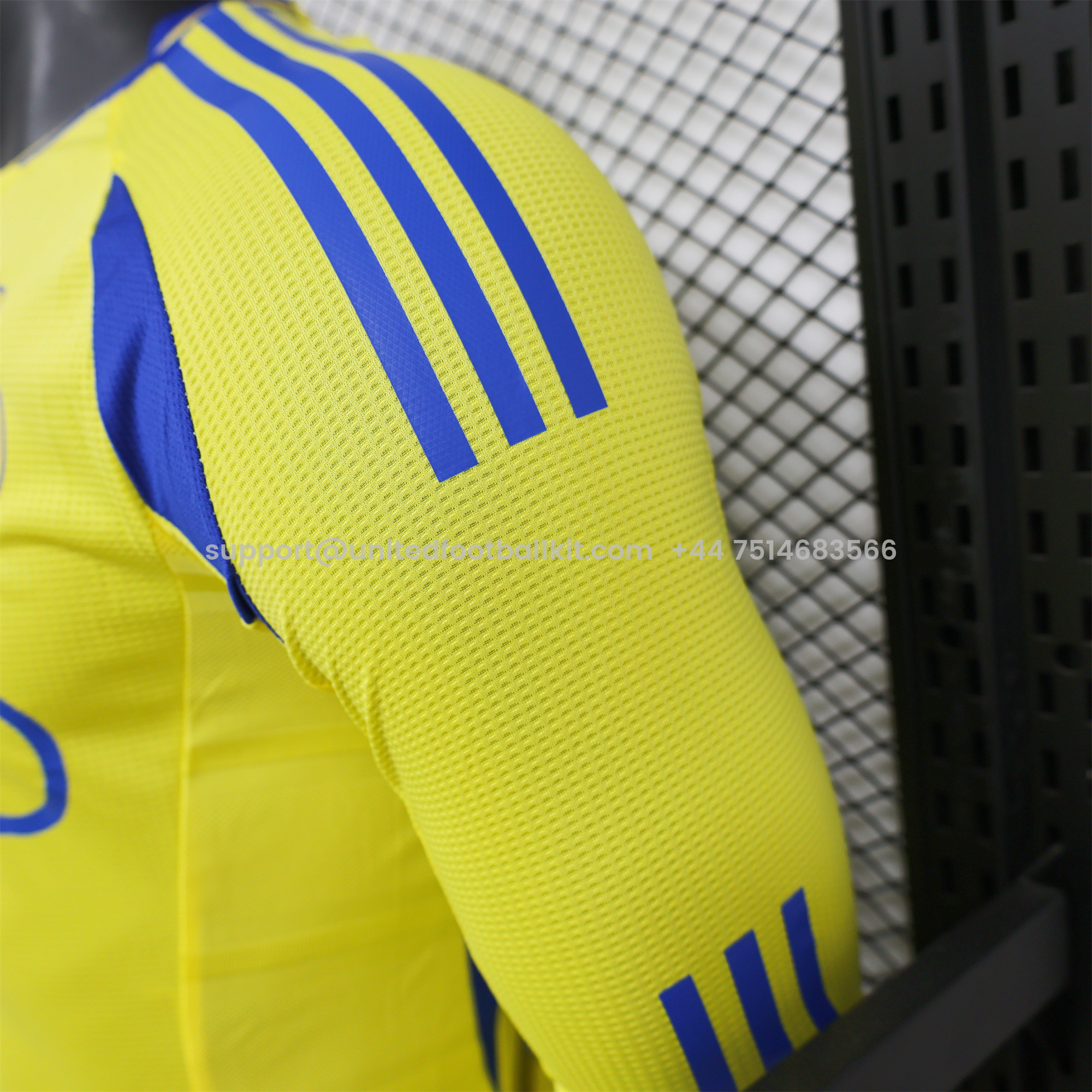 Unitedfootballkit.com | Al Nassr Riyadh Victory 24-25 Home Long Sleeve Jersey - Player Version -Customize Name, Number and Patch | Worldwide Shipping