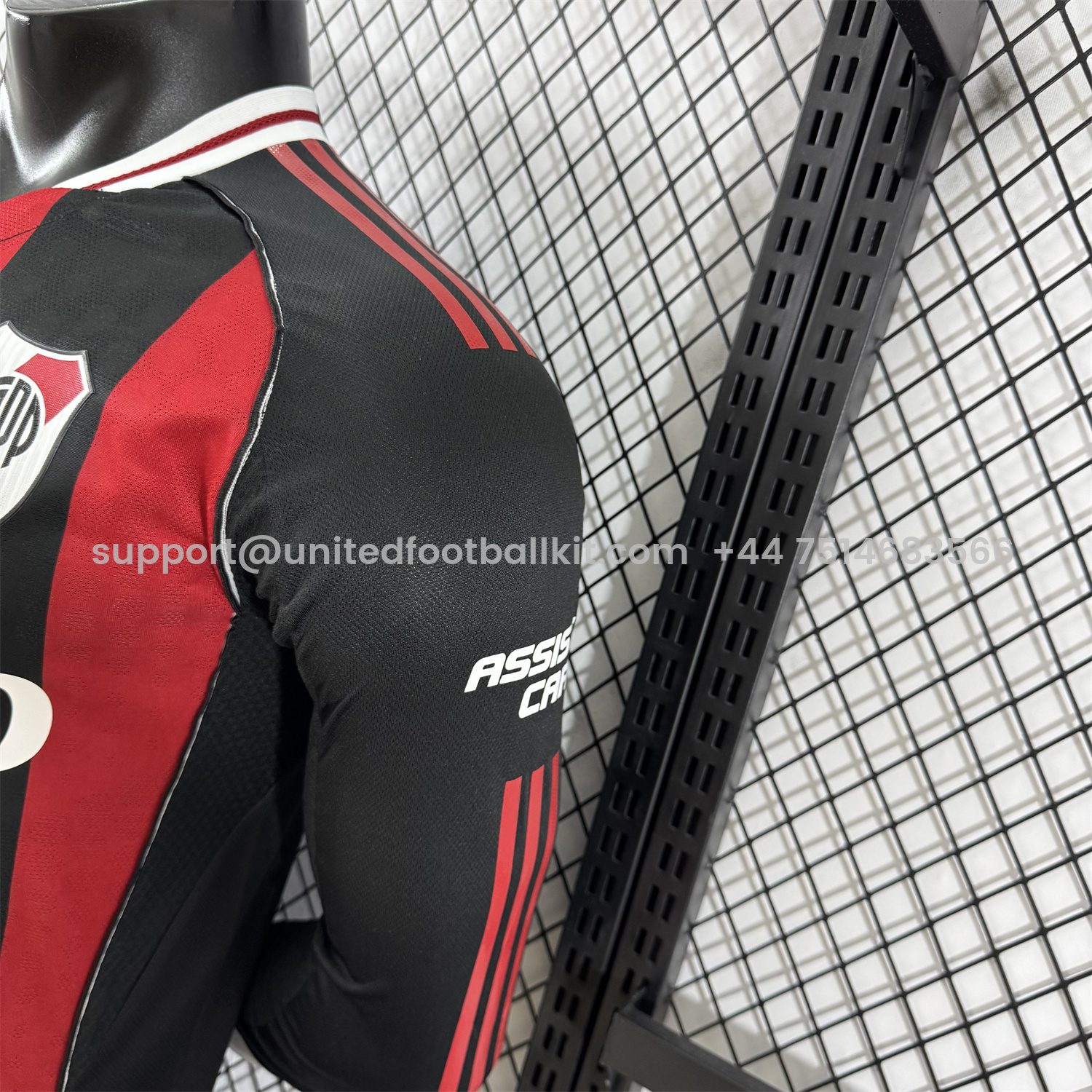 Unitedfootballkit.com | River Plate 25-26 Away Long Sleeves Jersey - Player Version -Customize Name, Number and Patch | Worldwide Shipping