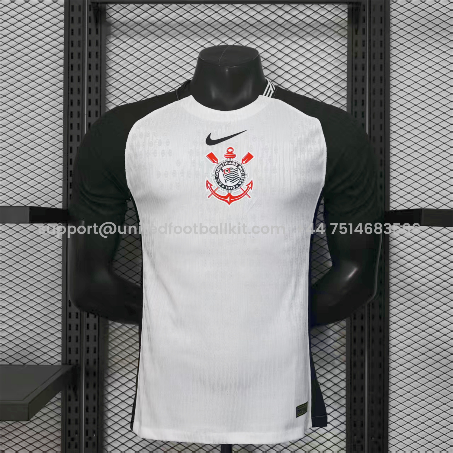 Unitedfootballkit.com | Corinthians 25-26 White Home Jersey - Player Version -Customize Name, Number and Patch | Worldwide Shipping