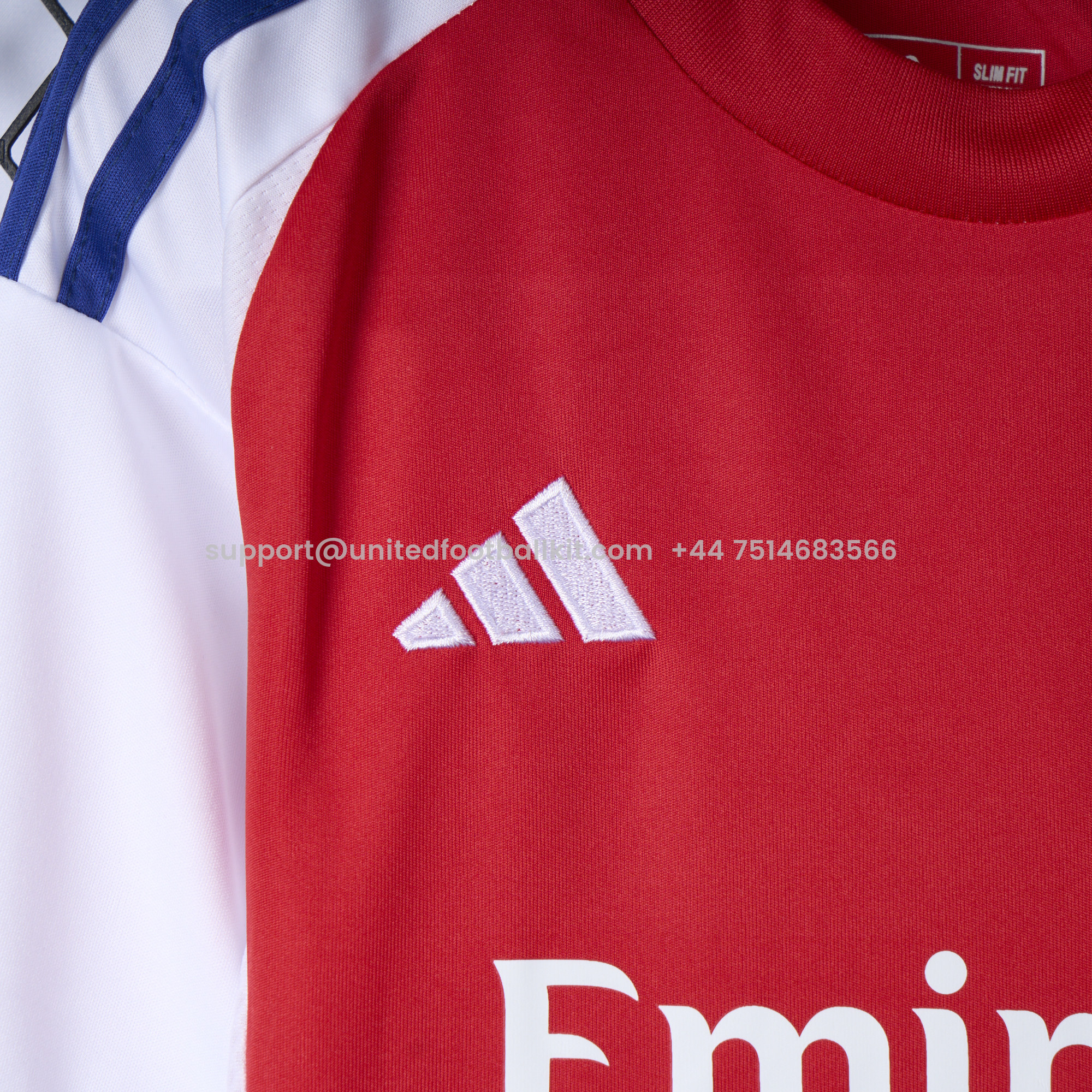 Unitedfootballkit.com | Arsenal 24-25 Home Long Sleeve Kids Kit -Customize Name, Number and Patch | Worldwide Shipping