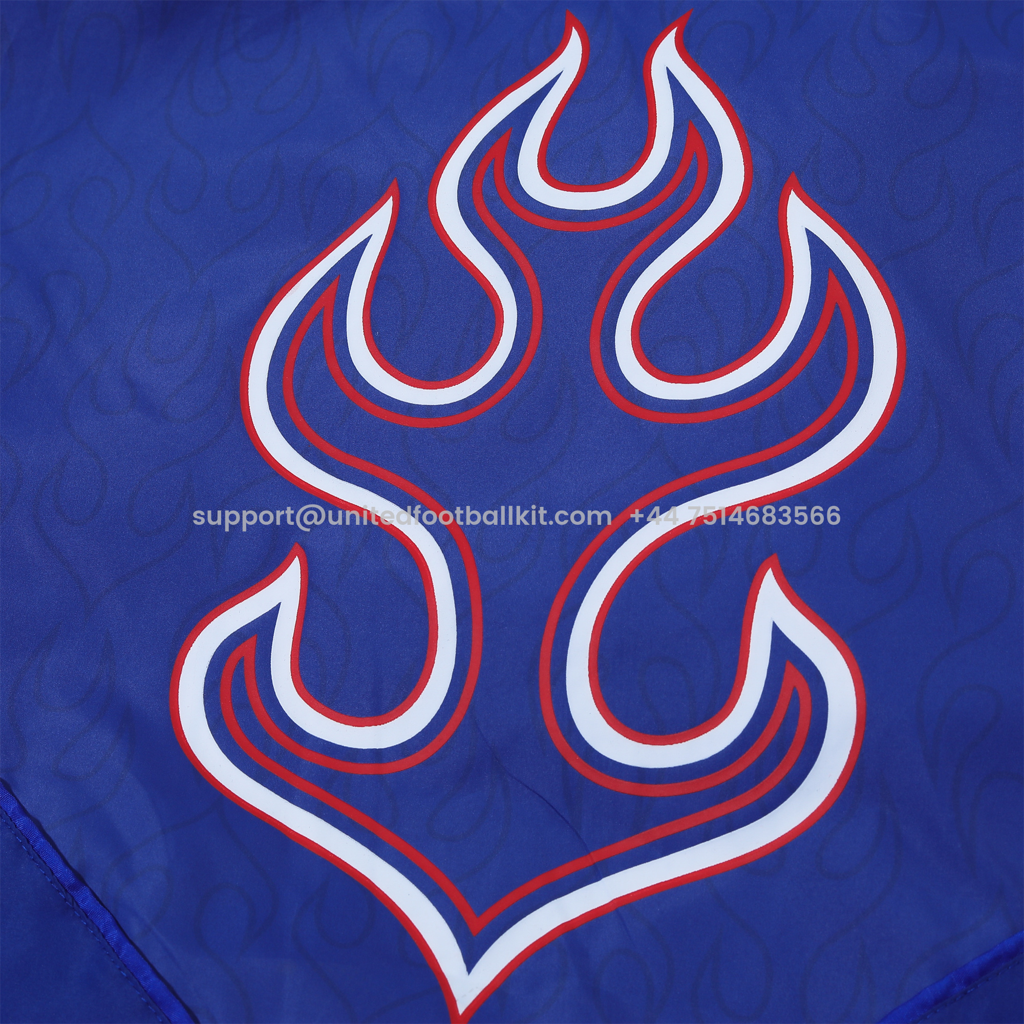 Unitedfootballkit.com | Japan 2024 Vintage Flame '98 Style Hooded Windbreaker - Player Version -Customize Name, Number and Patch | Worldwide Shipping