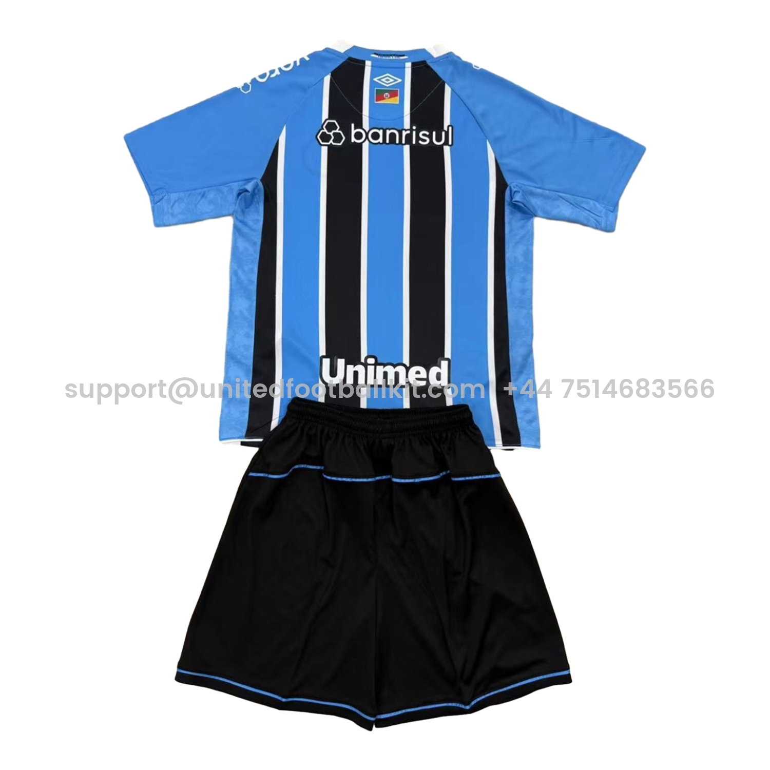 Unitedfootballkit.com | Gremio 25-26 Home Men's Adult Jersey Set - Fans Version -Customize Name, Number and Patch | Worldwide Shipping