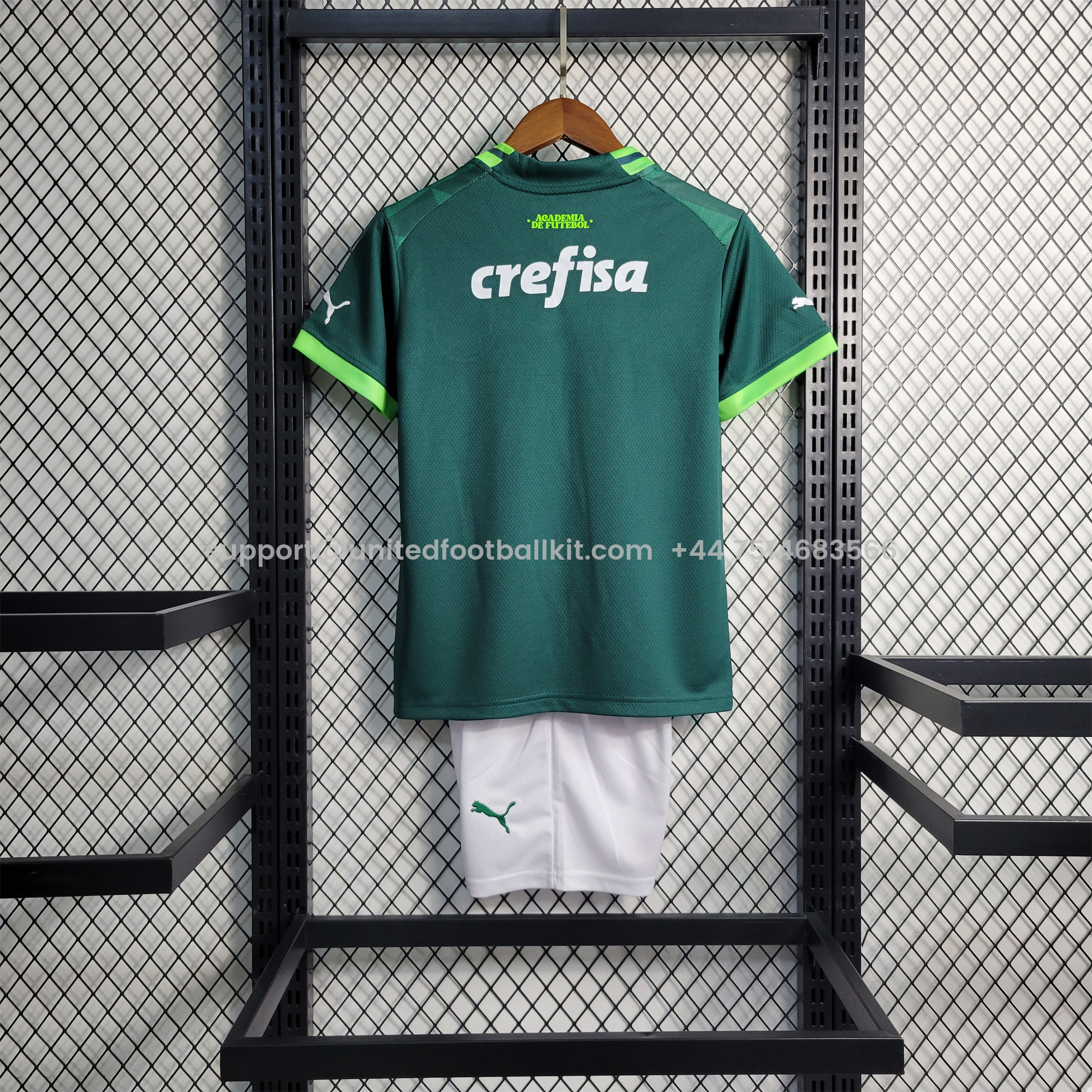 Unitedfootballkit.com | Palmeiras 2023 Home Stadium Kids Kit -Customize Name, Number and Patch | Worldwide Shipping