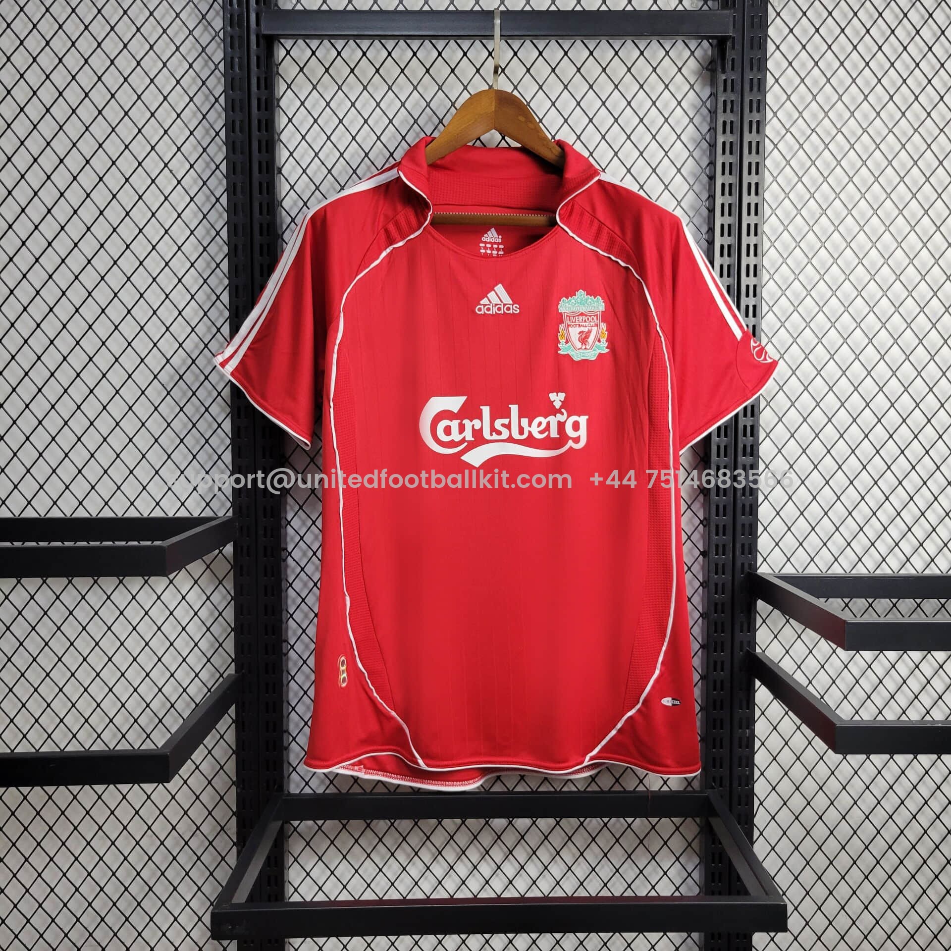 Unitedfootballkit.com | Retro Liver.pool 2006-07 Home Stadium Jersey -Customize Name, Number and Patch | Worldwide Shipping