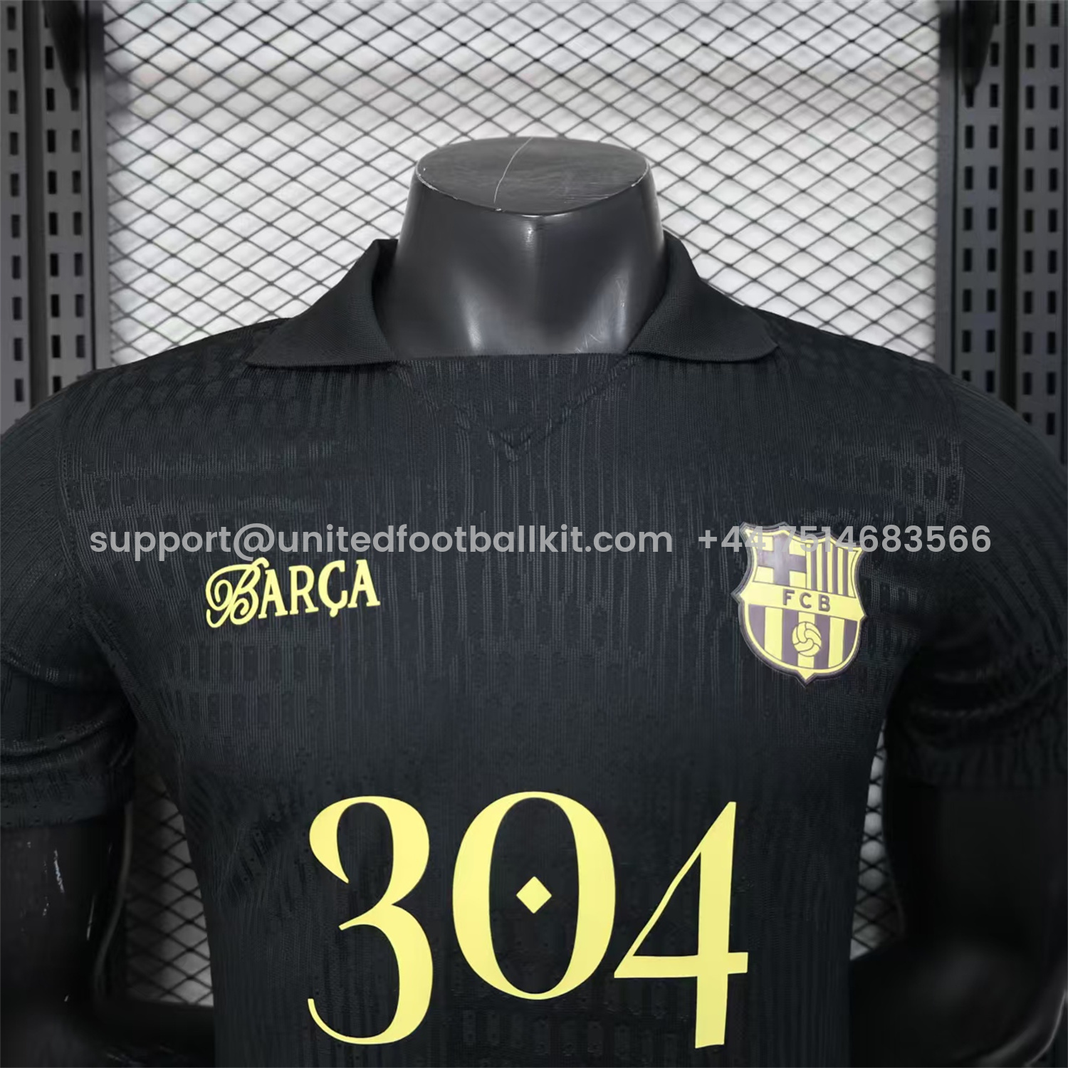 Unitedfootballkit.com | Barcelona 25-26 304 Black Special Jersey - Player Version -Customize Name, Number and Patch | Worldwide Shipping