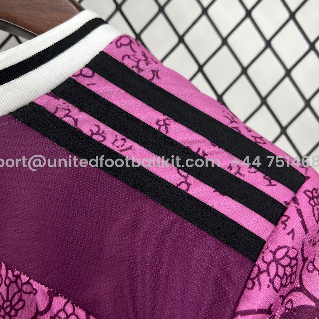 Unitedfootballkit.com | Real Madrid 24-25 Pink & Purple Special Edition Jersey -Customize Name, Number and Patch | Worldwide Shipping