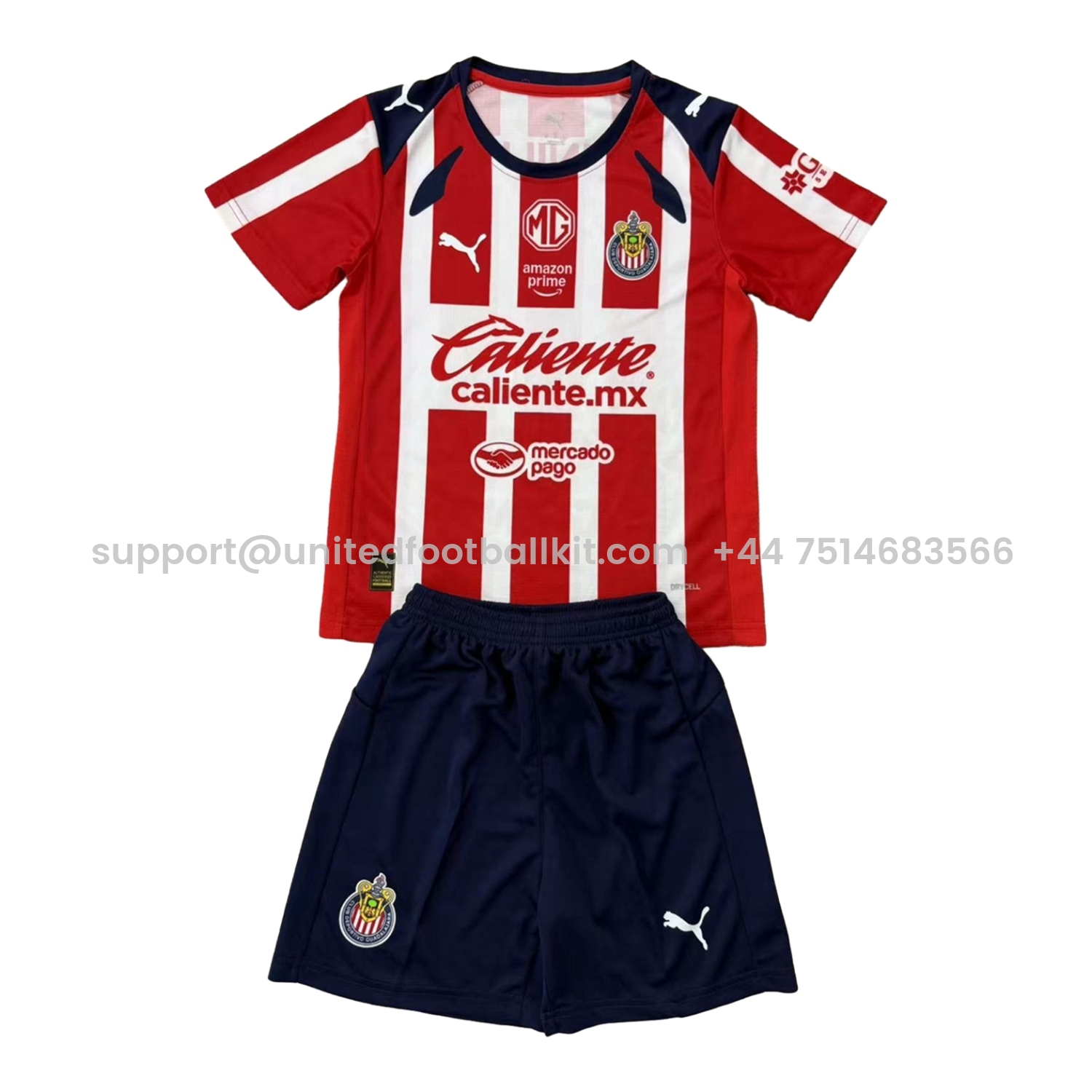 Unitedfootballkit.com | Chivas de Guadalajara 25-26 Home Men's Adult Jersey Set - Fans Version -Customize Name, Number and Patch | Worldwide Shipping