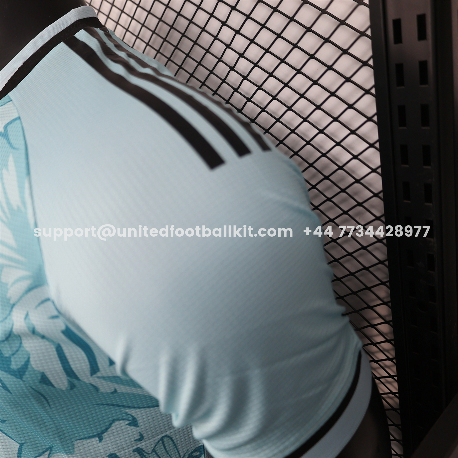 Unitedfootballkit.com | Algeria 25-26 Light Blue Flower Pattern Special Edition Jersey - Player Version -Customize Name, Number and Patch | Worldwide Shipping