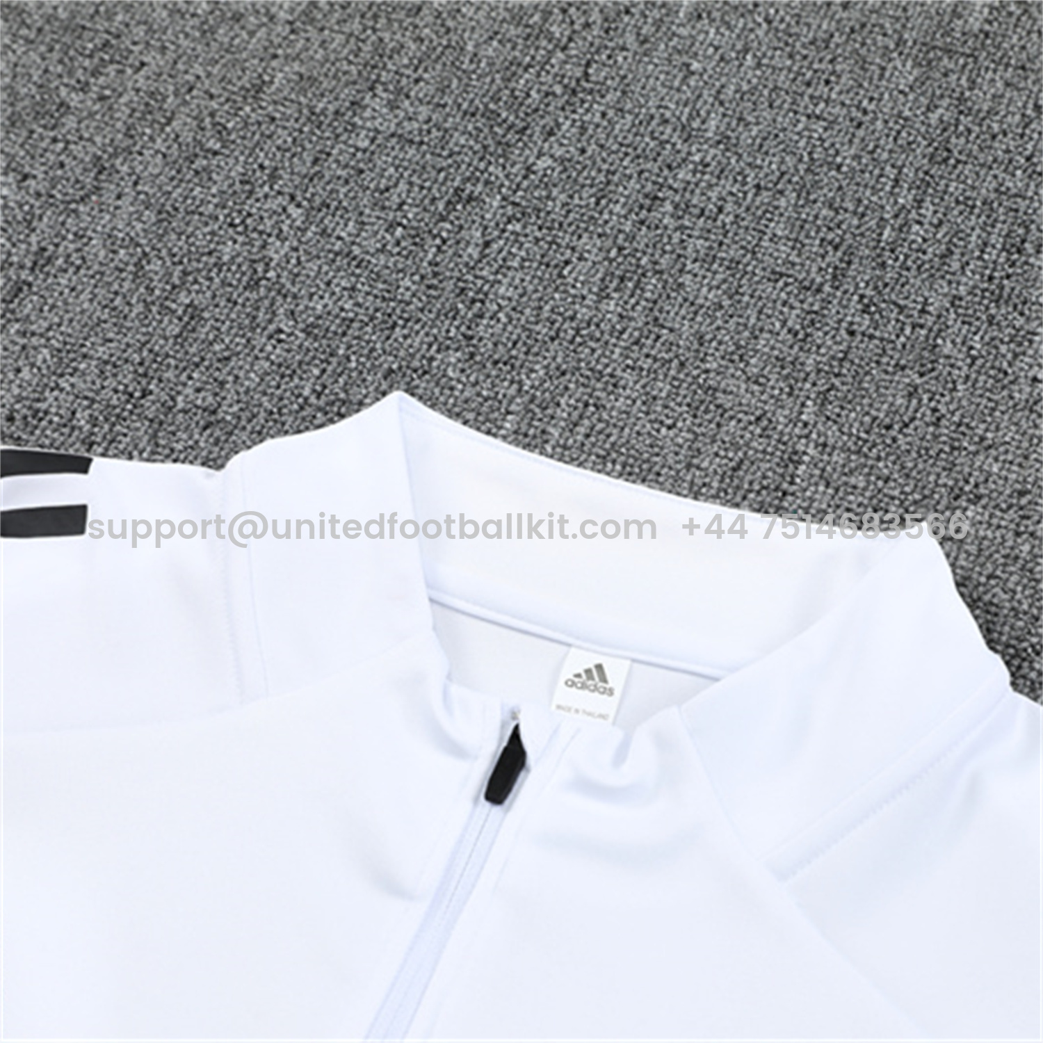 Unitedfootballkit.com | INT M.A.M 25-26 Kid Long Sleeves Training Set - White Top & Black Pants -Customize Name, Number and Patch | Worldwide Shipping