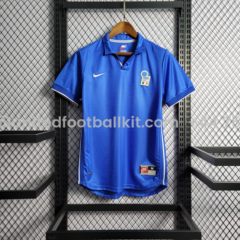 Unitedfootballkit.com | Retro Italy 1998 Home Stadium Jersey -Customize Name, Number and Patch | Worldwide Shipping