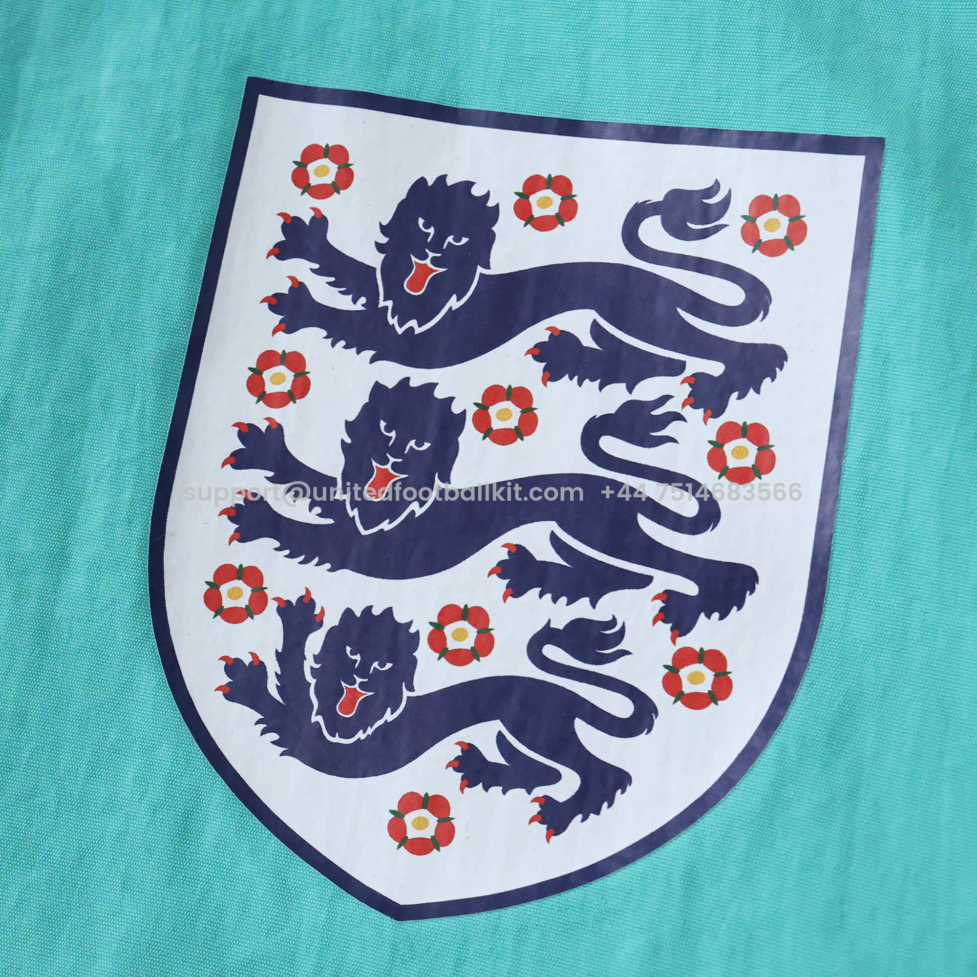 Unitedfootballkit.com | Retro England 1992 Third Double Sided Reversible Windbreaker - Blue & Green -Customize Name, Number and Patch | Worldwide Shipping