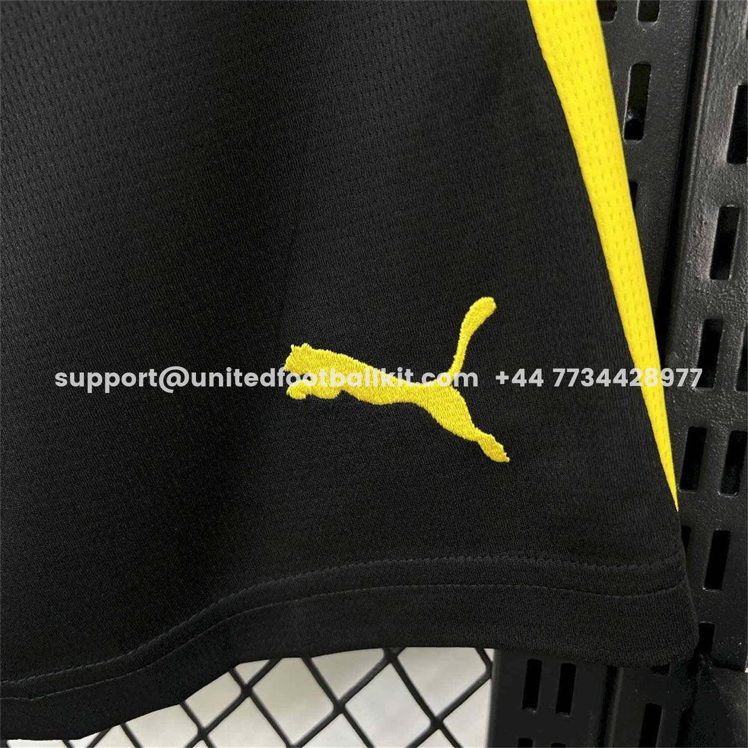 Unitedfootballkit.com | Dortmund 25-26 Home Black Shorts - Fans Version -Customize Name, Number and Patch | Worldwide Shipping