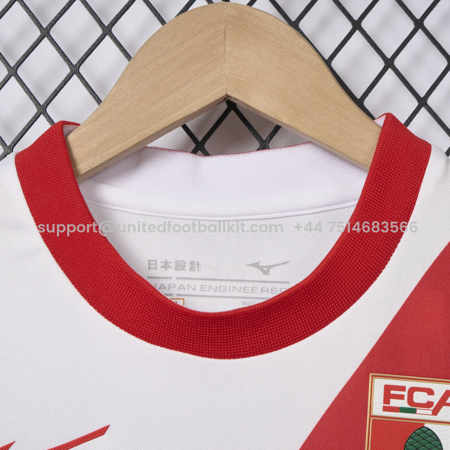 Unitedfootballkit.com | Augsburg 25-26 Home Kids Kit -Customize Name, Number and Patch | Worldwide Shipping