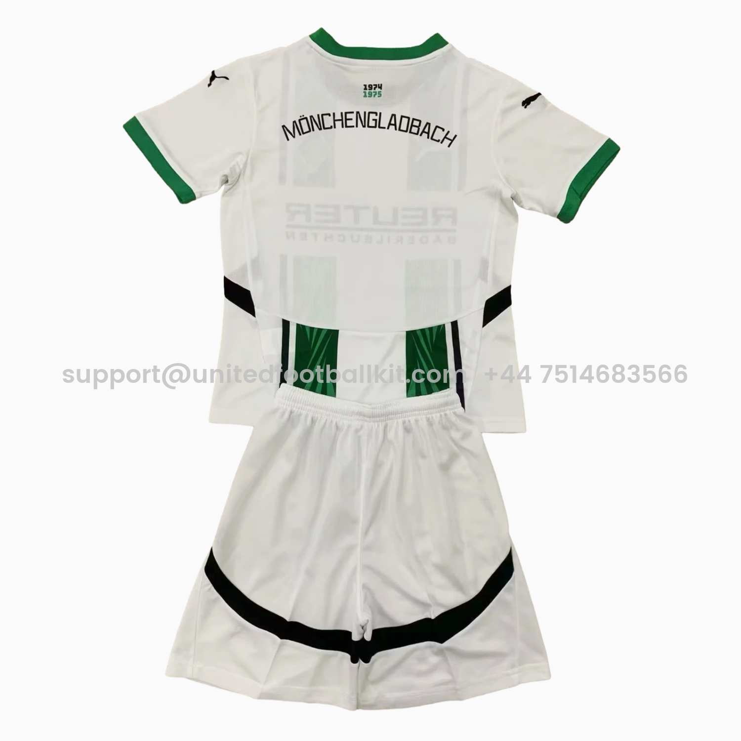 Unitedfootballkit.com | Borussia Mönchengladbach 24-25 Home Kids Kit -Customize Name, Number and Patch | Worldwide Shipping