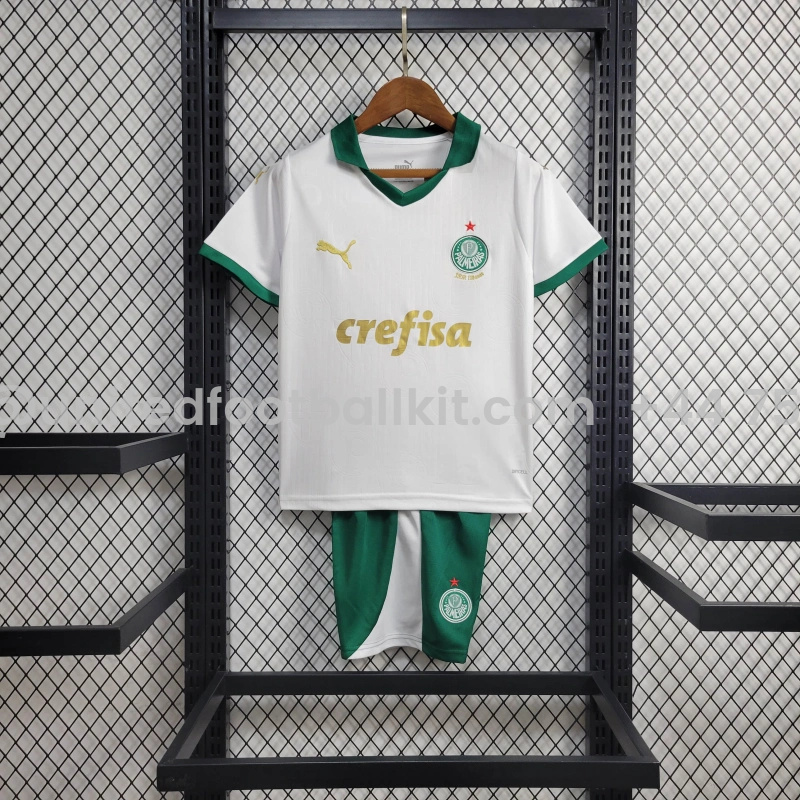 Unitedfootballkit.com | Palmeiras 2024 Away Stadium Kids Kit -Customize Name, Number and Patch | Worldwide Shipping