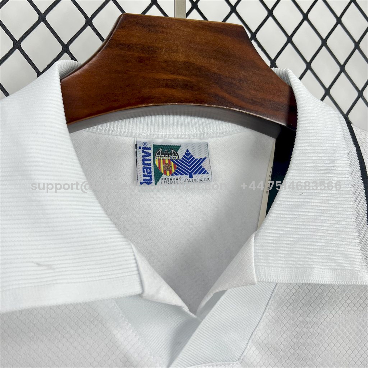 Unitedfootballkit.com | Retro Valencia 1996-97 Home Jersey -Customize Name, Number and Patch | Worldwide Shipping