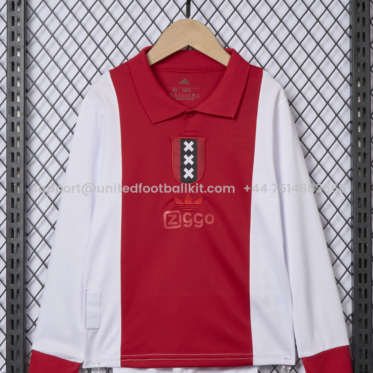 Unitedfootballkit.com | Ajax 2025 125-Year Anniversary Long Sleeve Kids Kit -Customize Name, Number and Patch | Worldwide Shipping