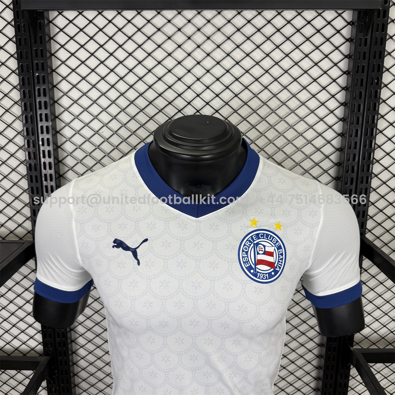 Unitedfootballkit.com | Bahia 25-26 Home Unsponsored Jersey - Player Version -Customize Name, Number and Patch | Worldwide Shipping